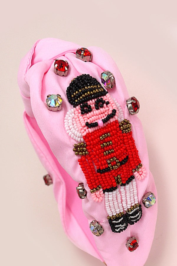 Nutcracker Christmas Seed Beads Holiday Headband