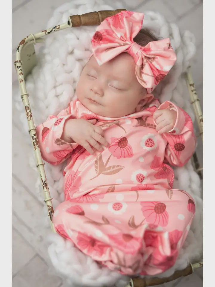 INFANT PINK FLOWER SET