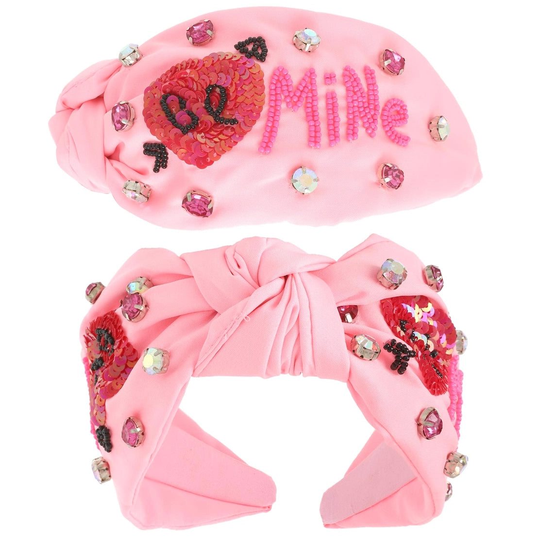 Valentines Day Top Knotted Embellished Headband