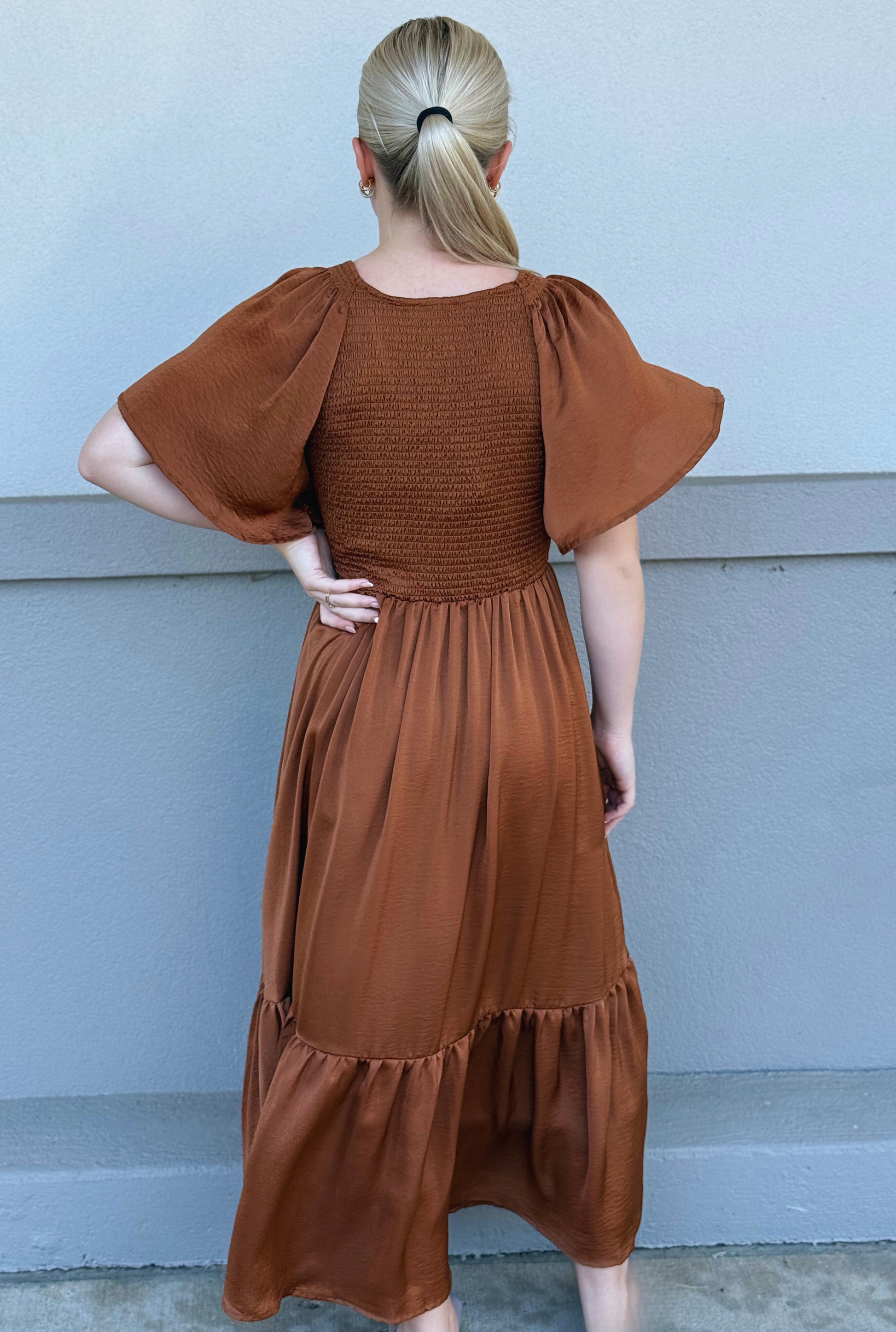 CAMEL GINNY DRESS