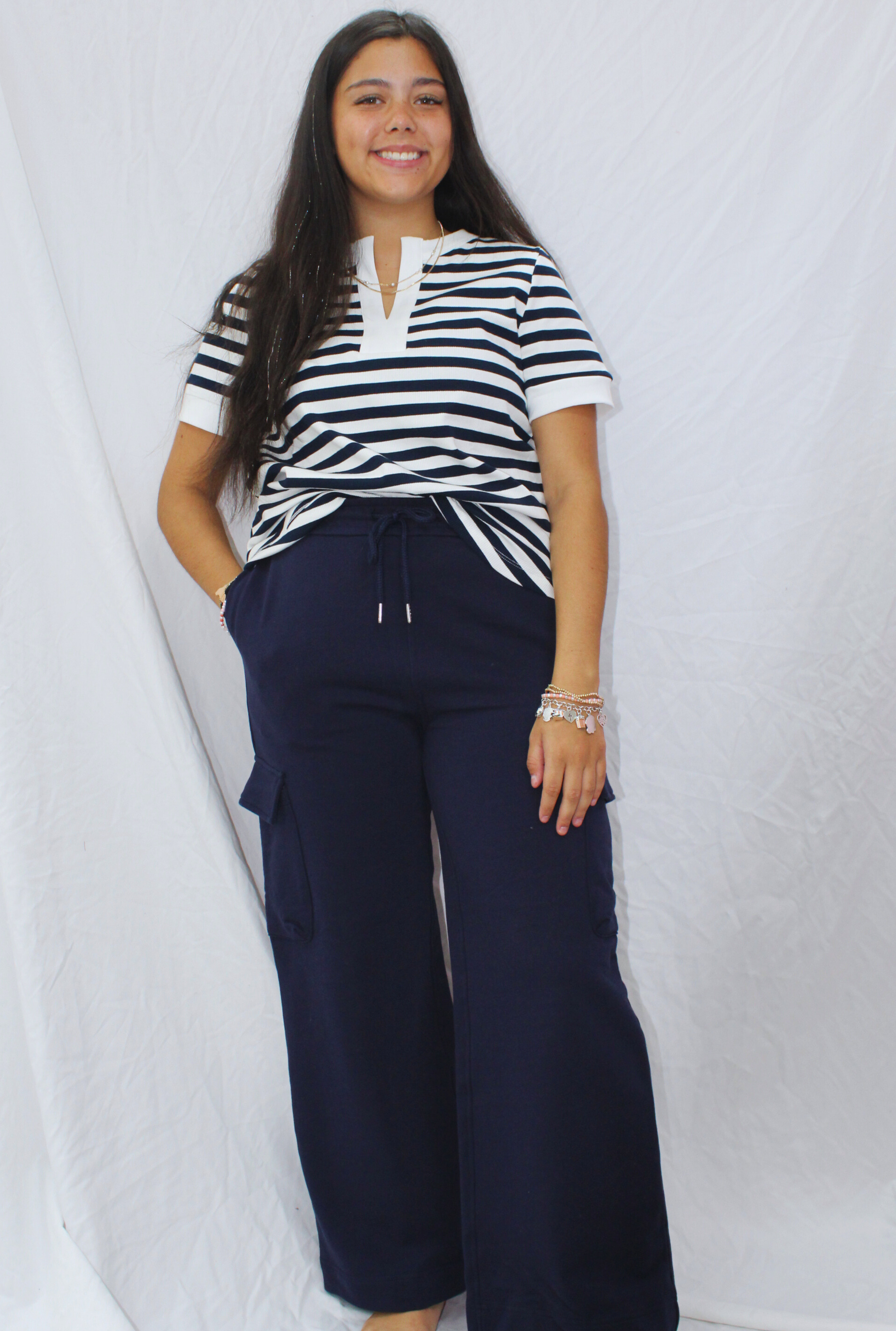 NAVY JUNE TOP