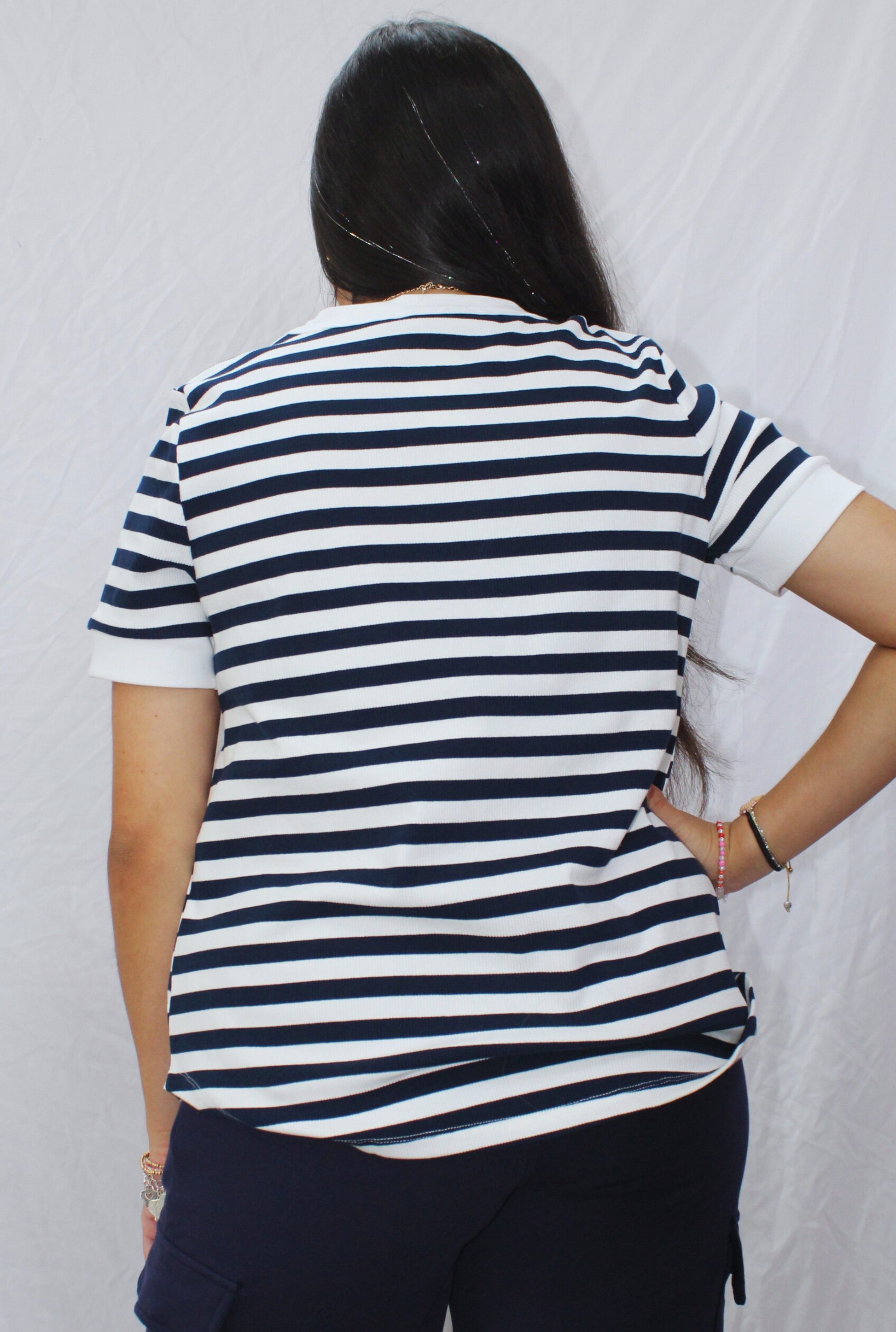NAVY JUNE TOP