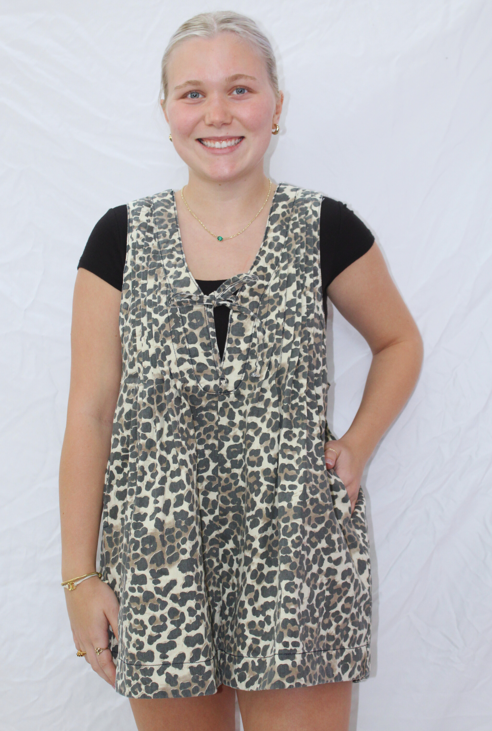 LEOPARD VEVERET ROMPER