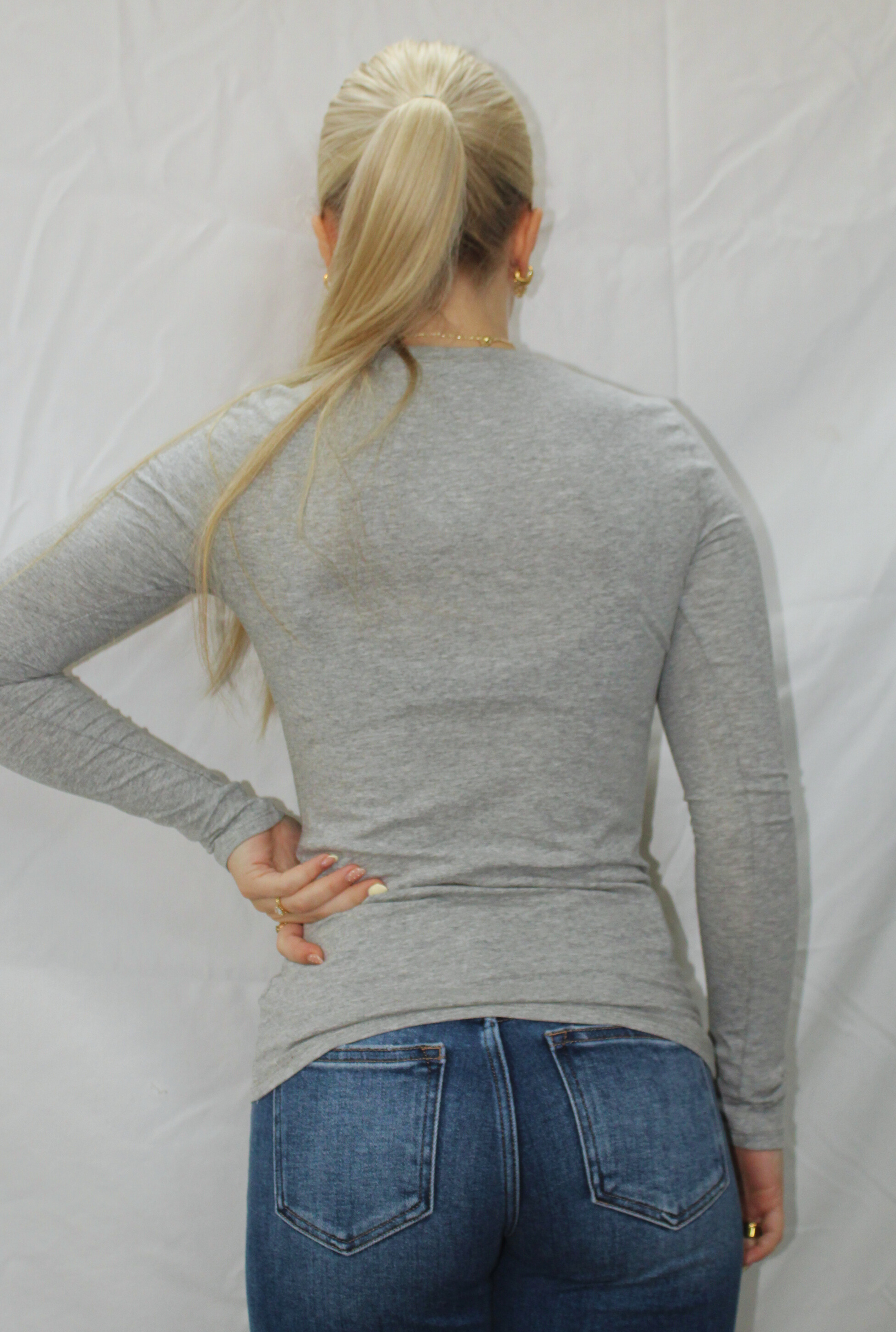 GREY SPANDEX JEYSEY TOP