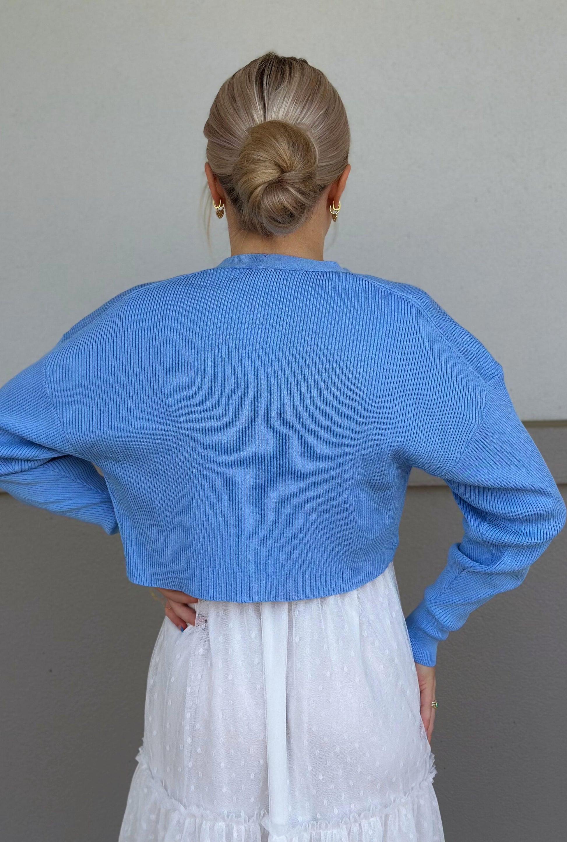BLUE BOLERO SHRUG