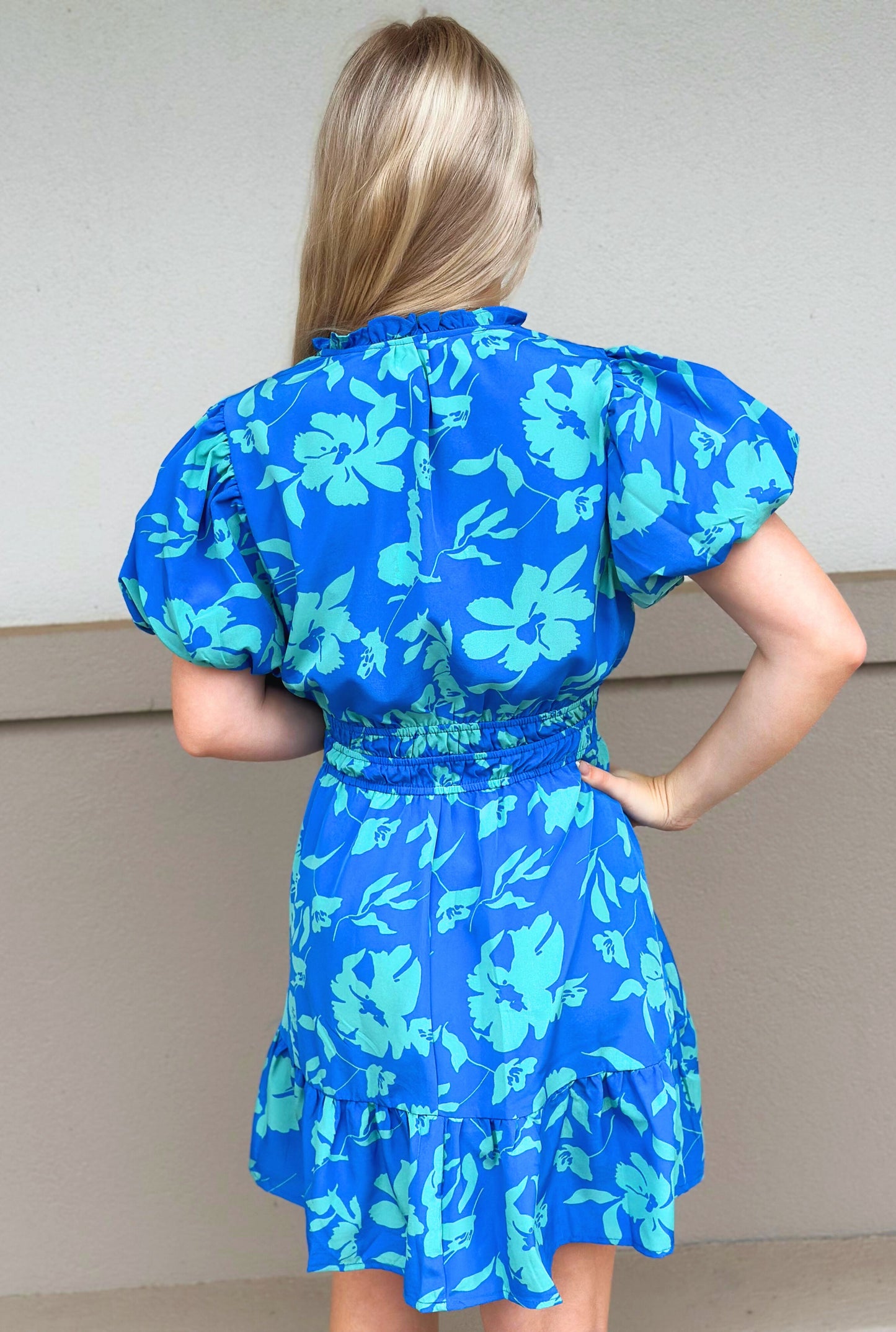 BLUE GETAWAY DRESS