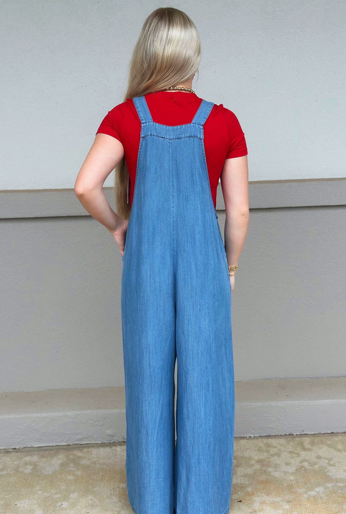 WASHED OVERALL JUMPSUIT
