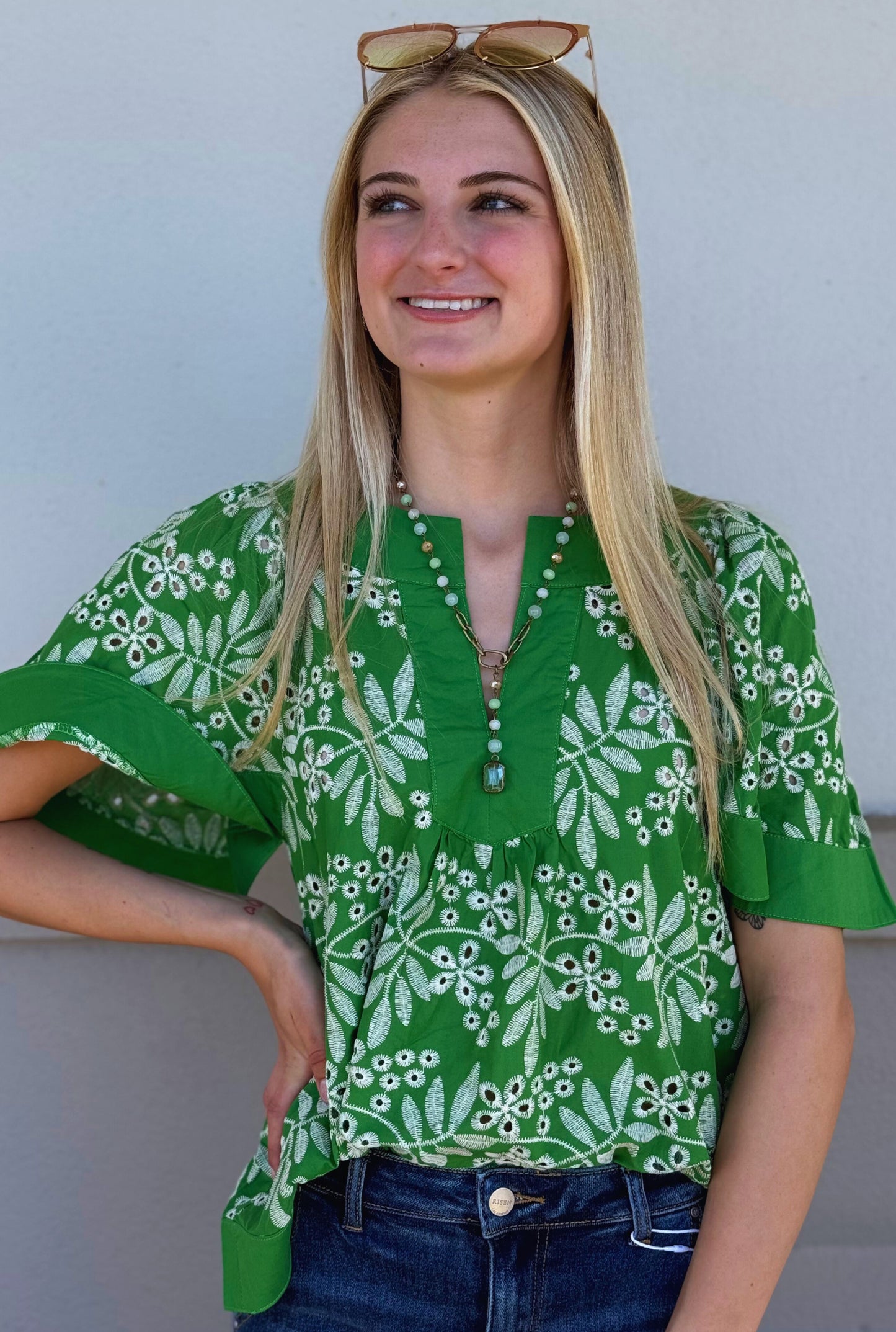 GREEN GIGI TOP