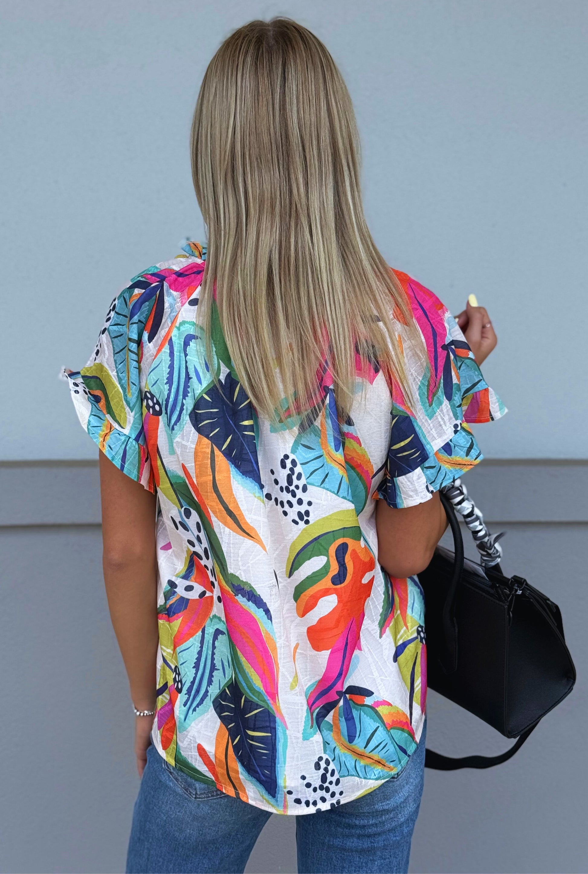 ORANGE TROPICAL BREEZE TOP