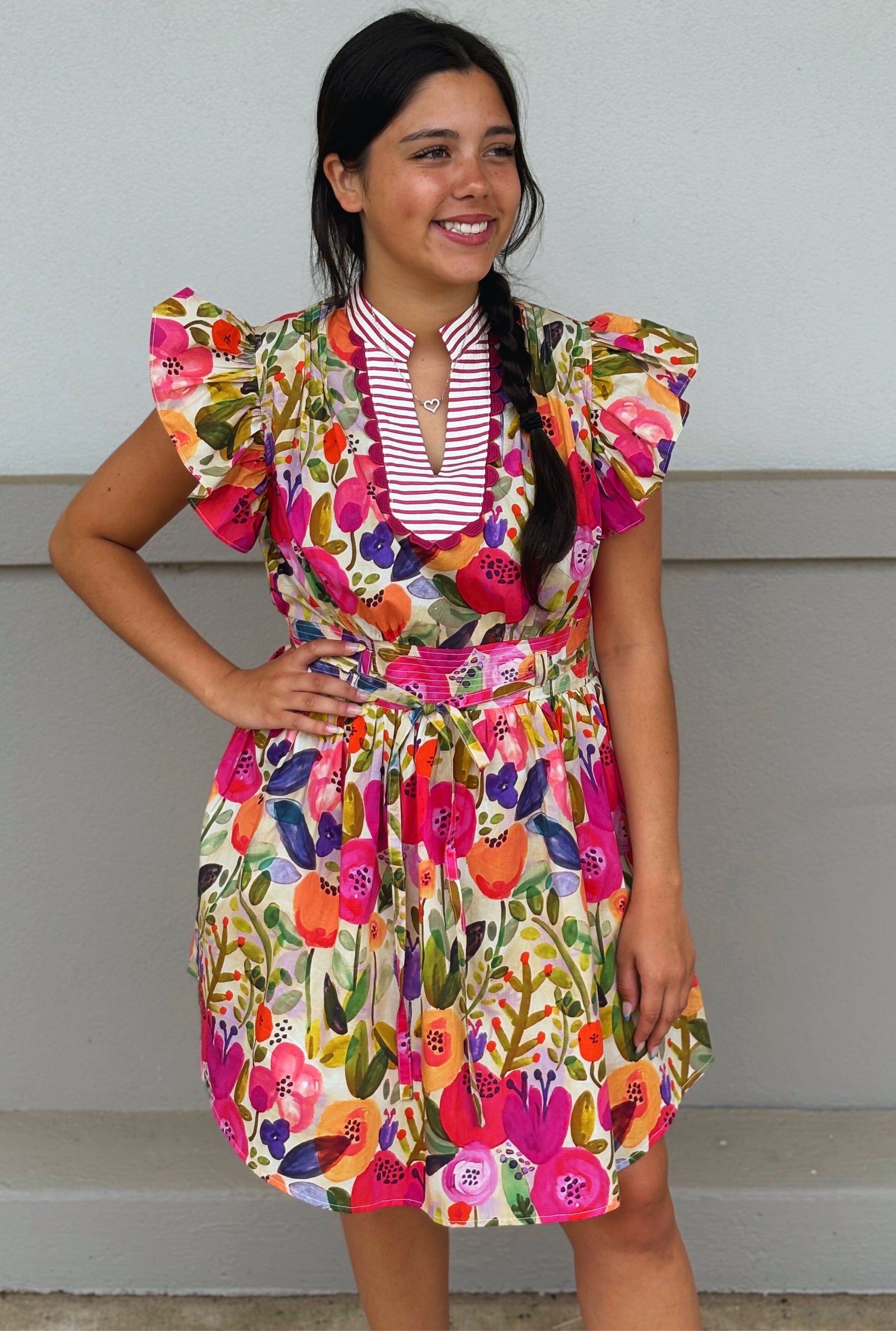 FUCHSIA MAGGIE DRESS