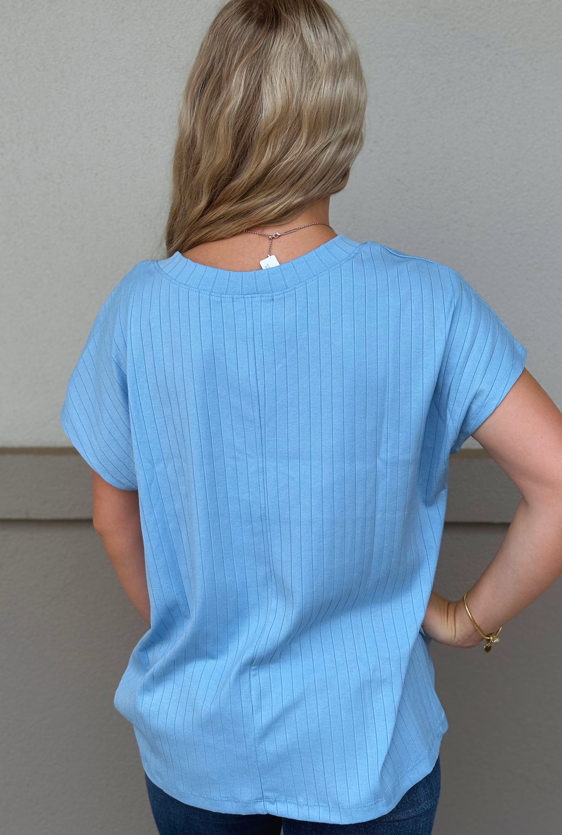 SKY BLUE CASUAL TOP