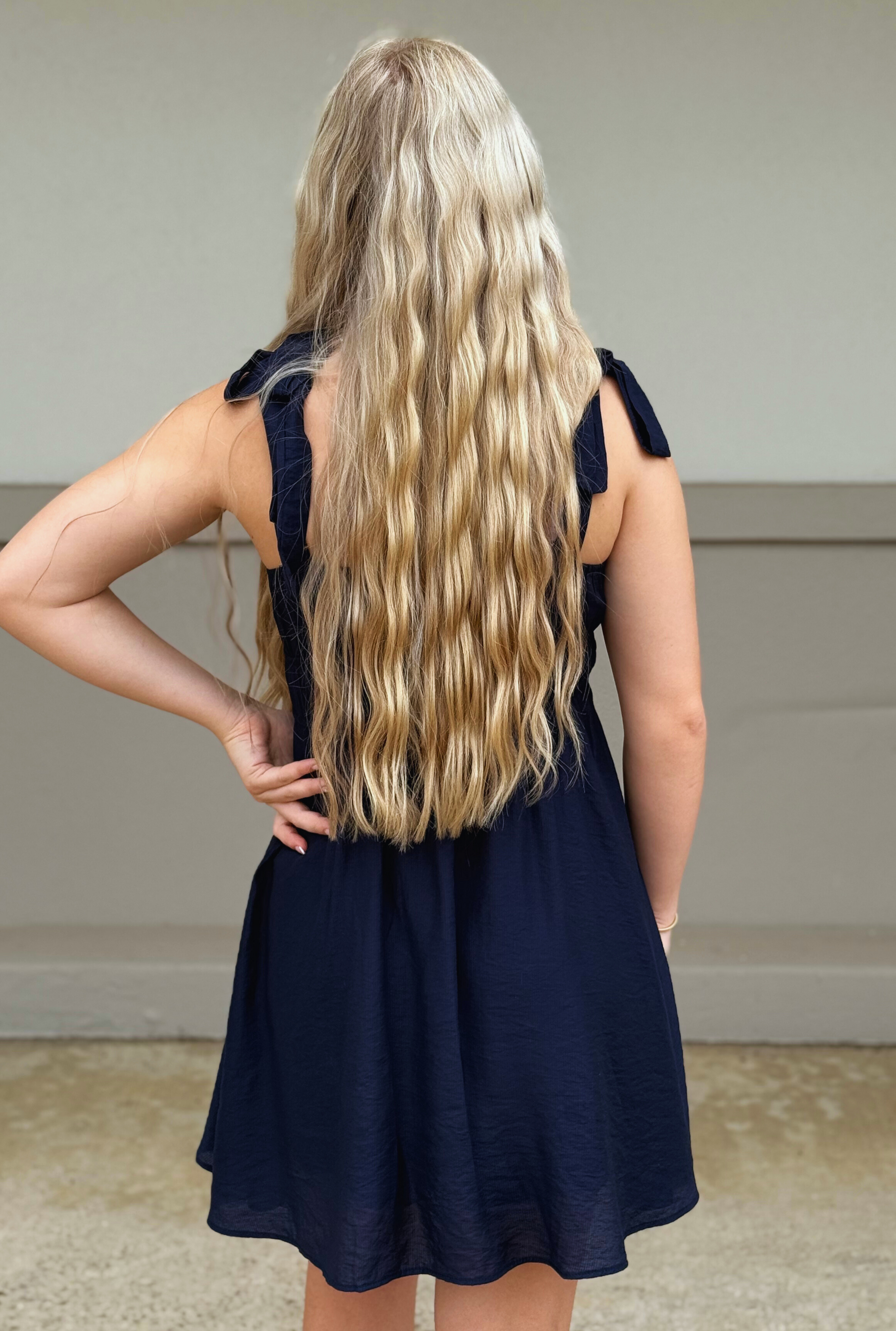 NAVY SWEETIE DRESS