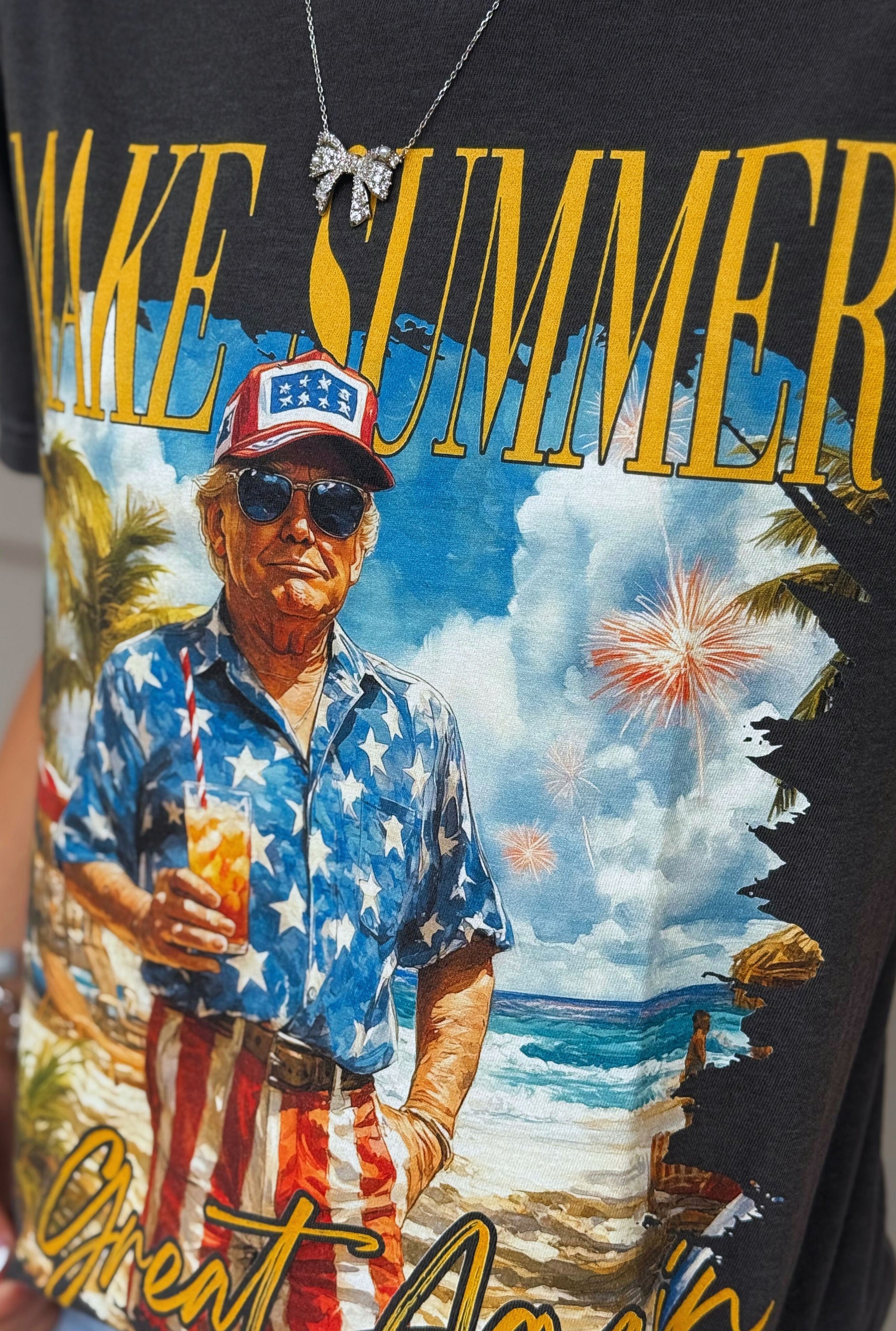 TRUMP MAKE SUMMER GREAT AGAIN GRAPHIC TEE