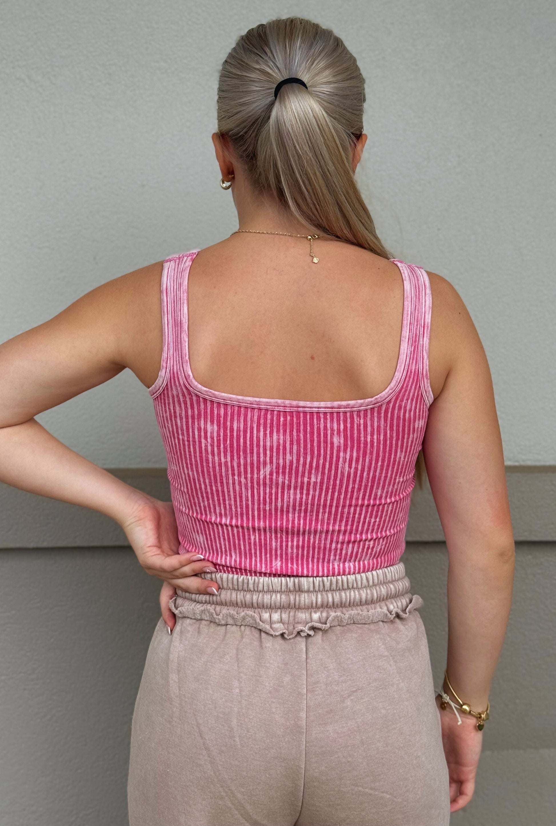 ASH PINK SEAMLESS TANK
