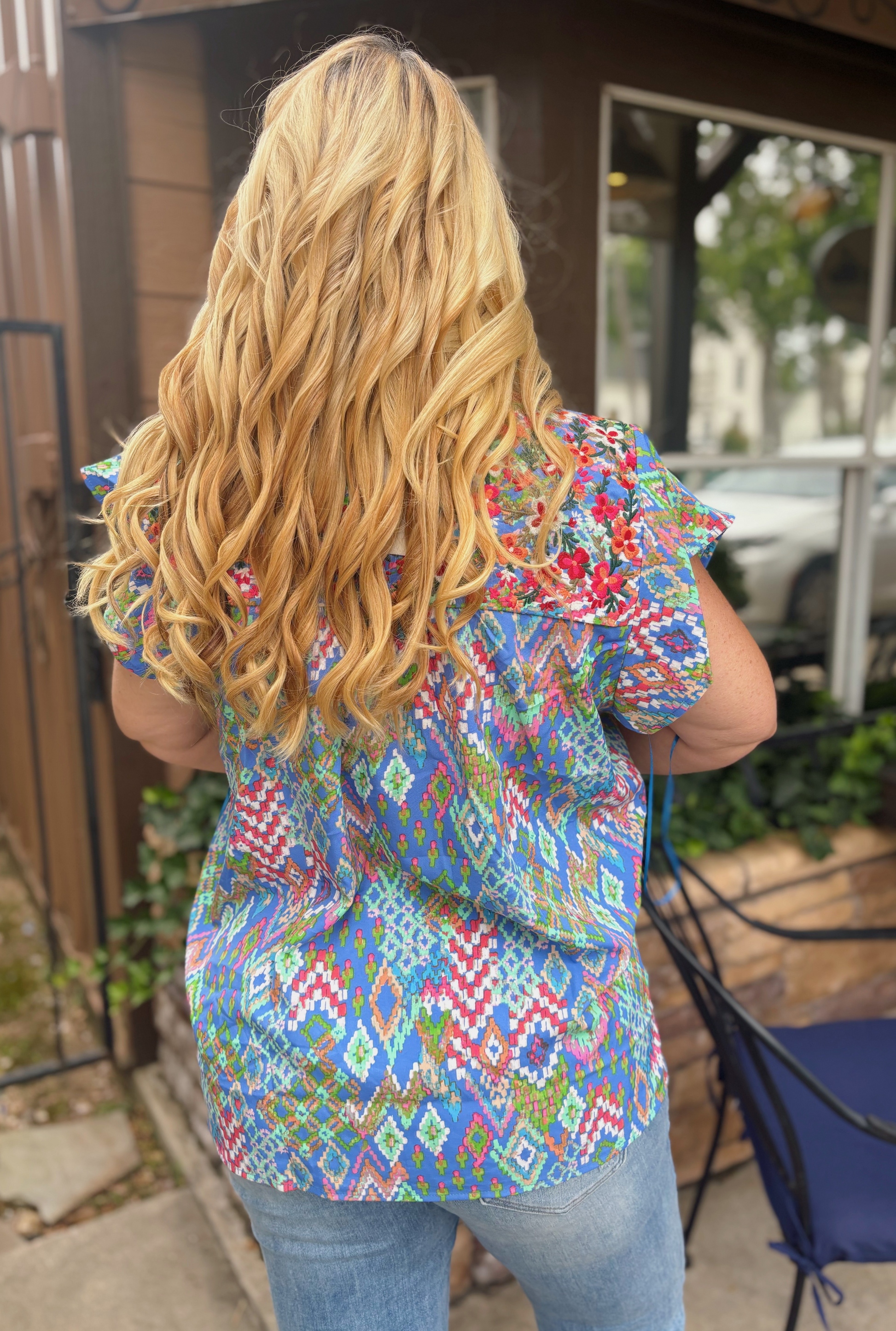 CURVY AQUA RENE TOP