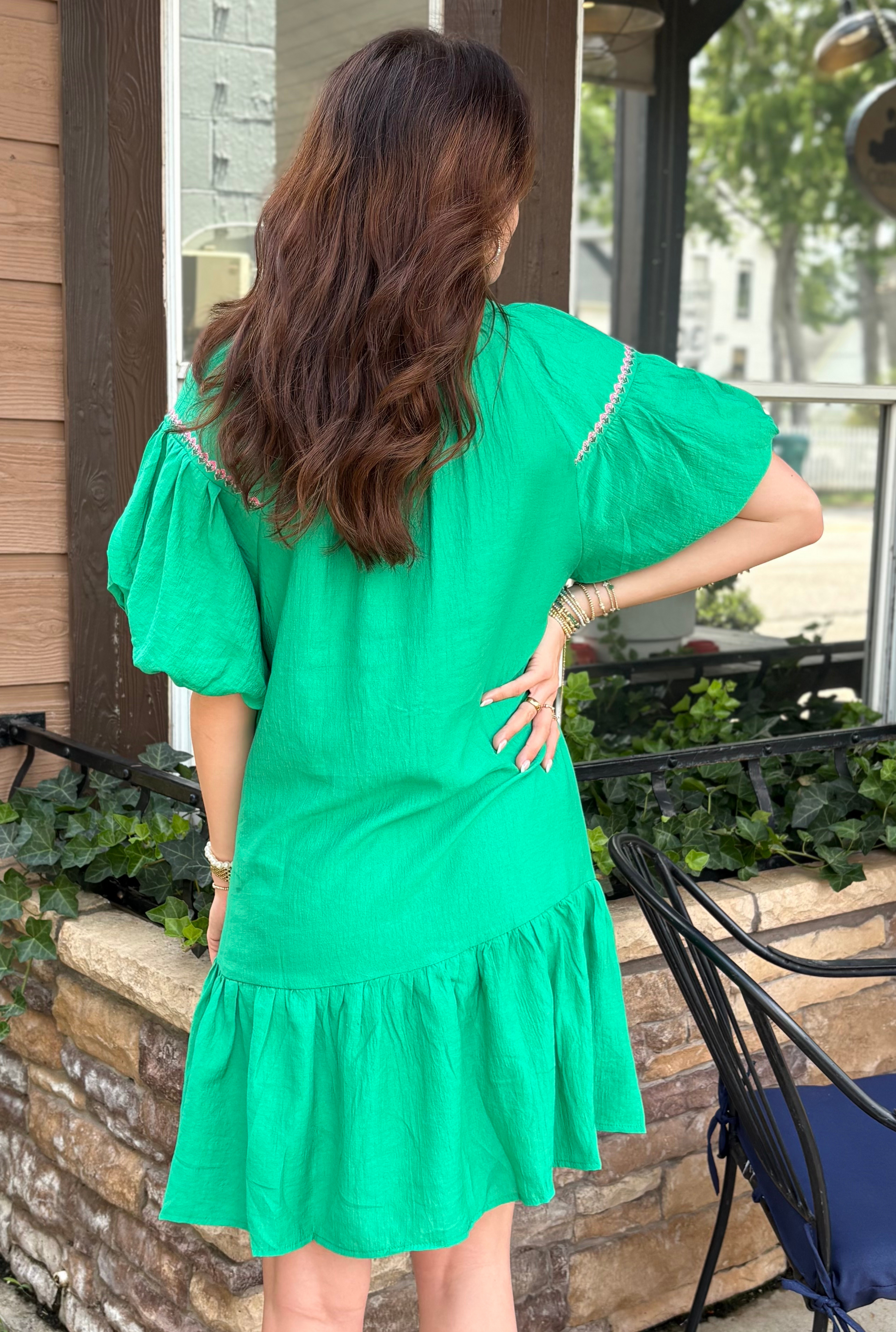 GREEN GINNY DRESS
