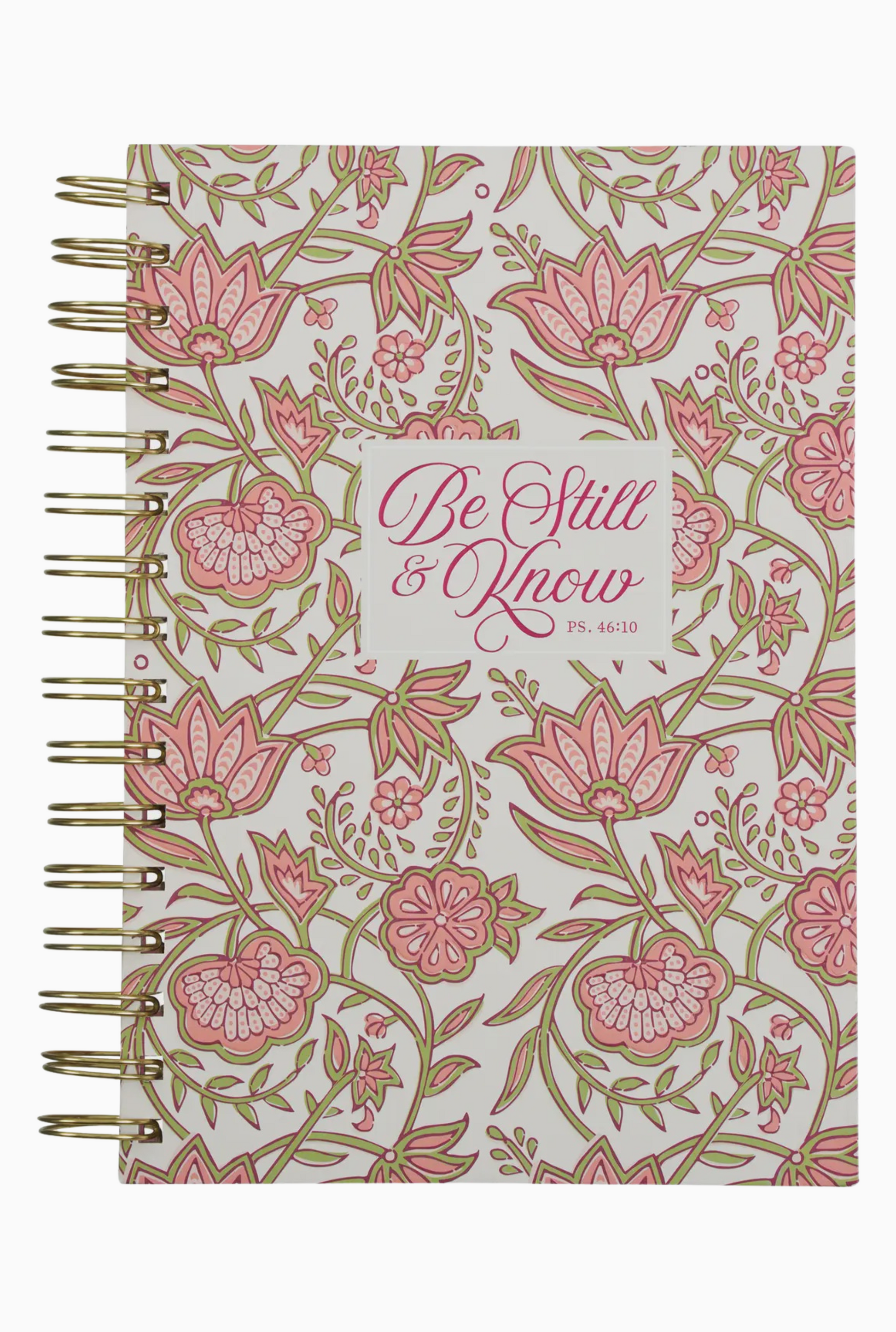 Journal Wirebound Pink Be Still & Know Ps. 46:10