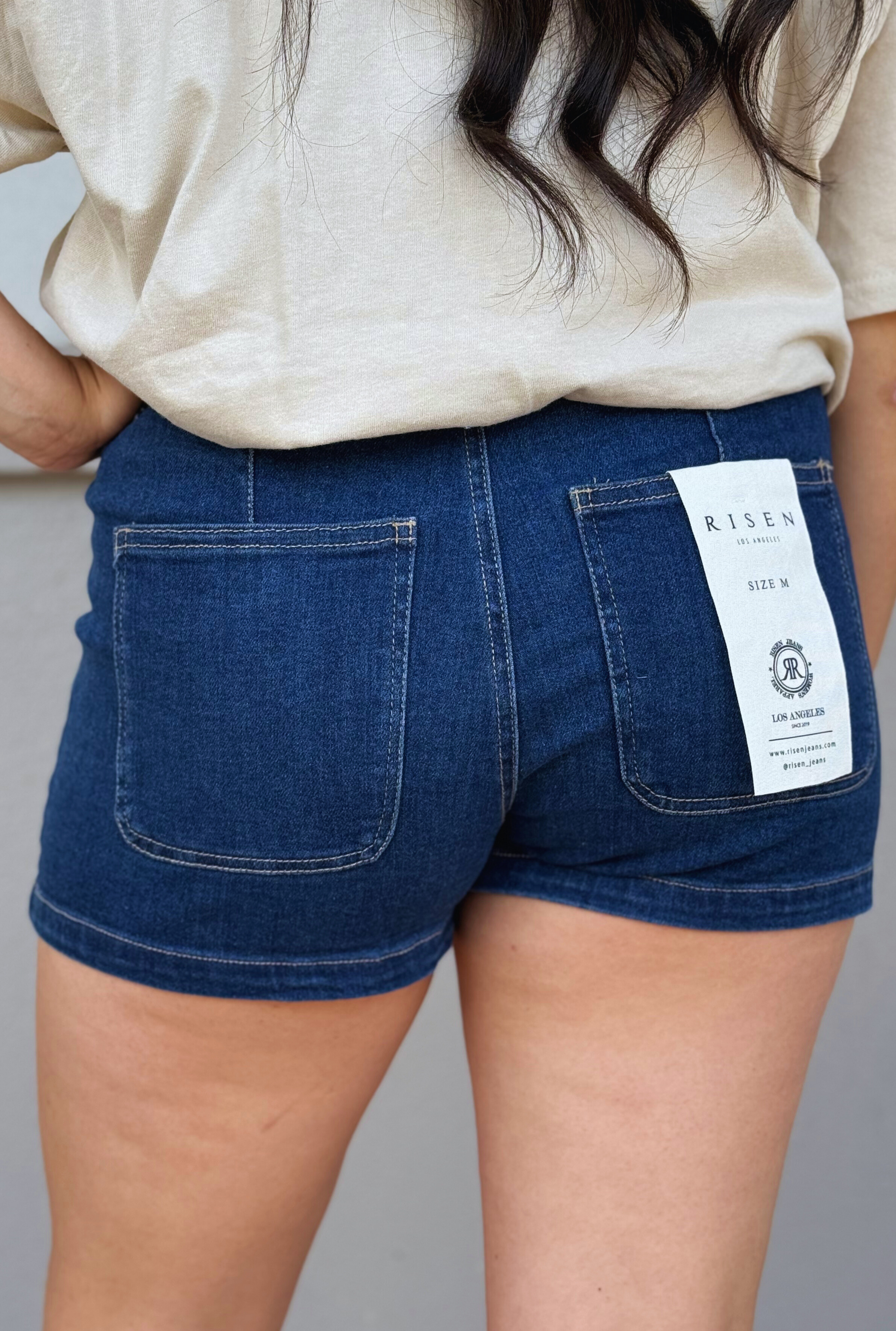 HIGH RISE CARGO SHORTS