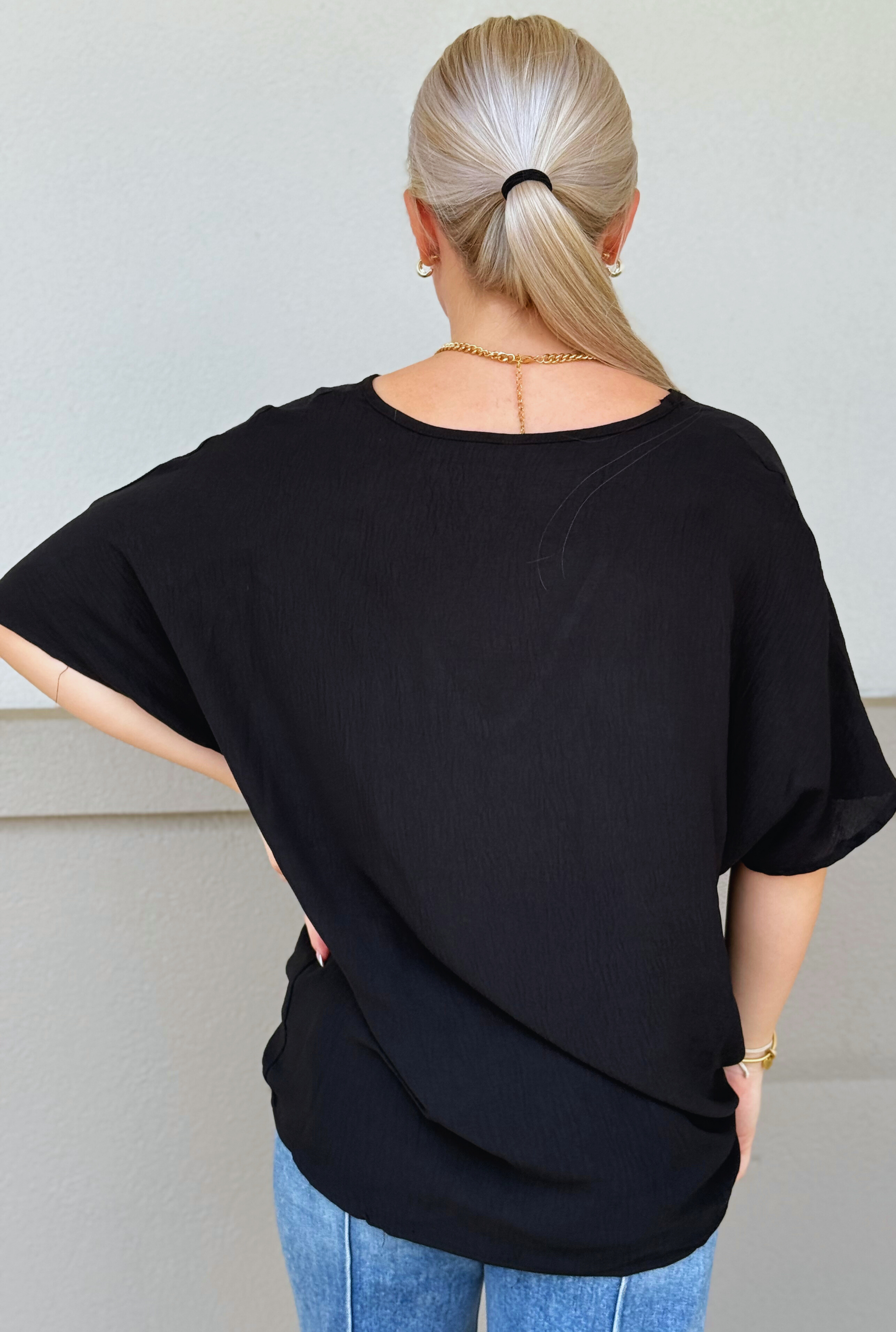 BLACK ROXY TOP