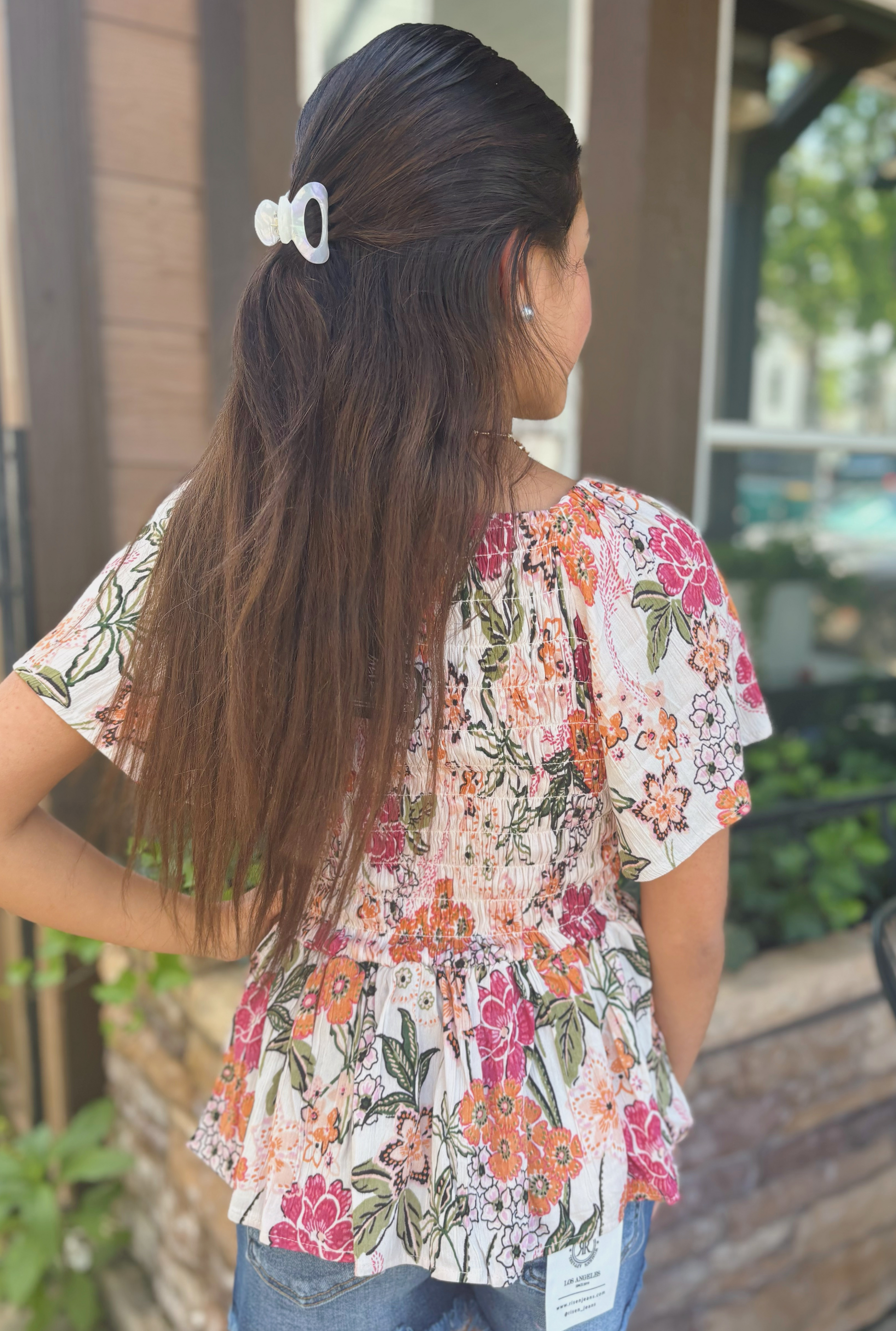 FLORAL FINLEY TOP