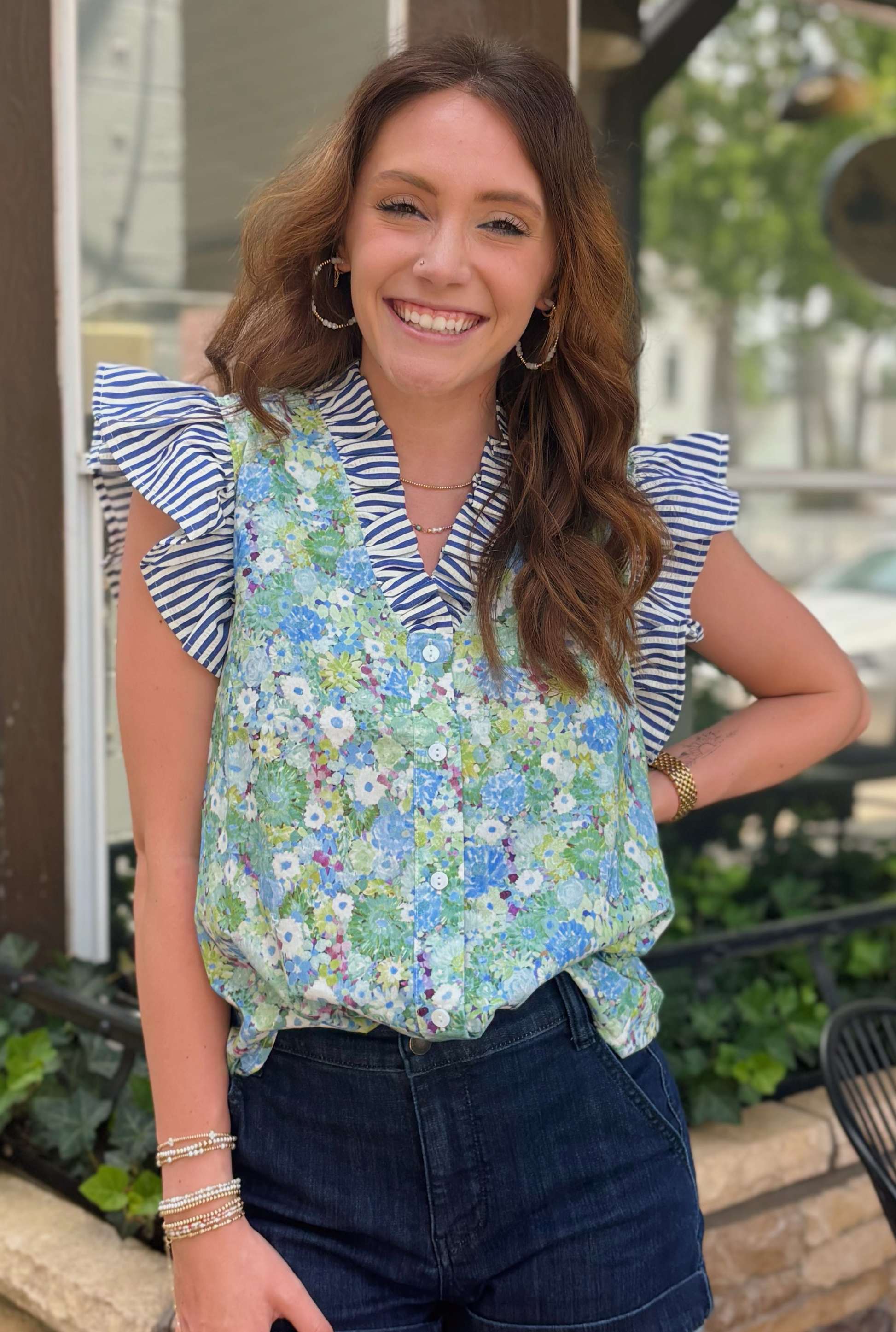 GREEN REBECCA TOP