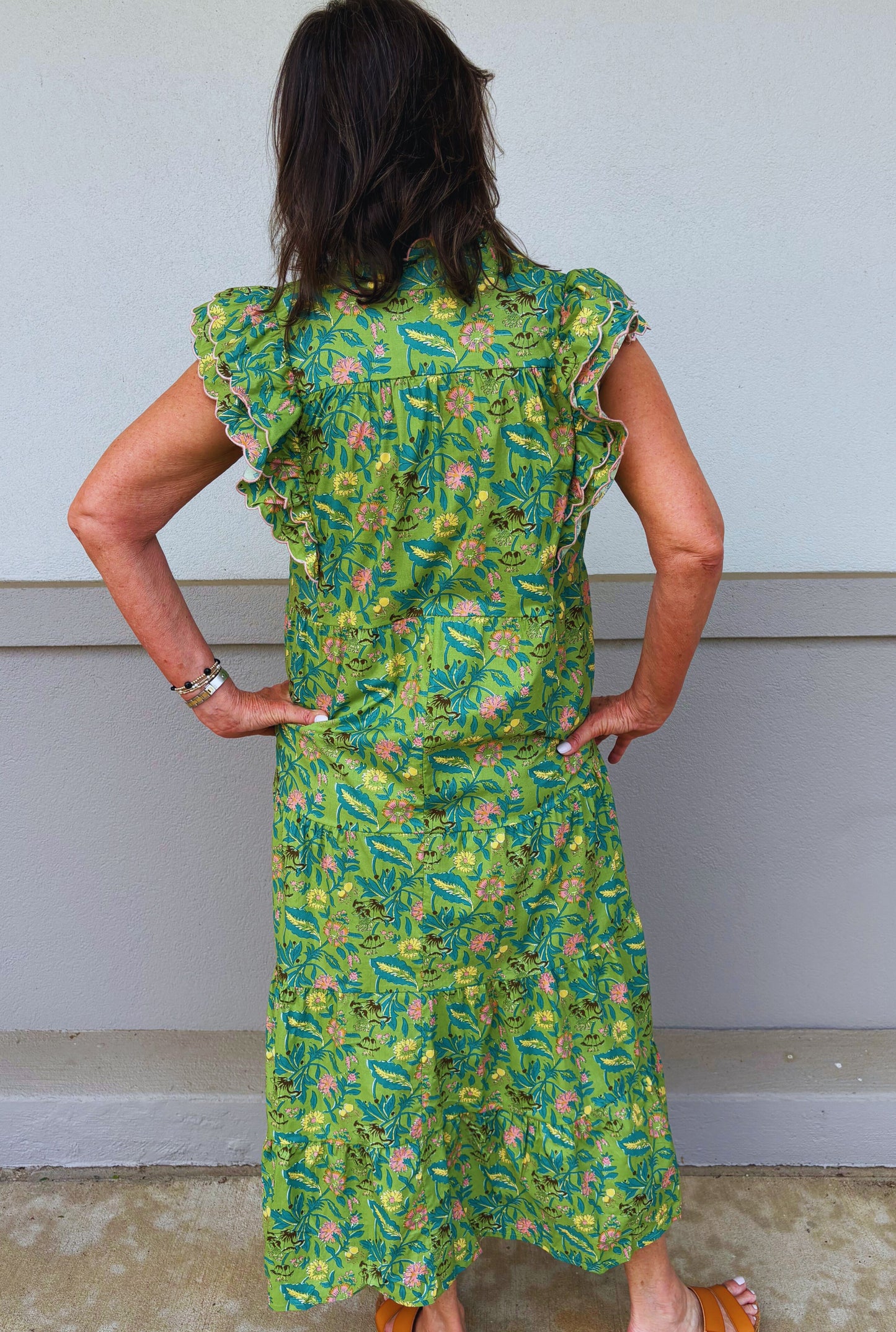 CURVY SAGE SAWYER DRESS