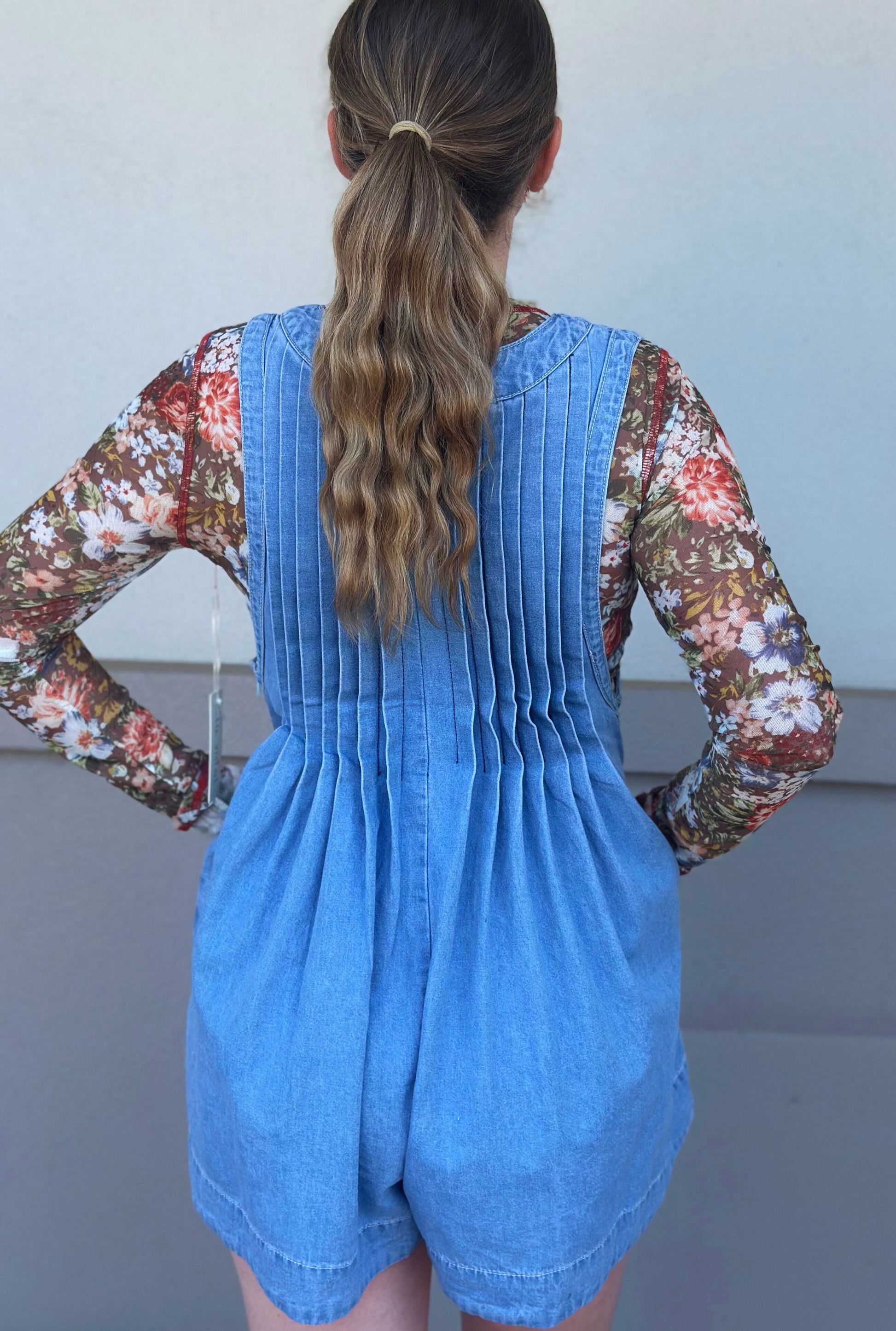 DENIM VEVERET ROMPER