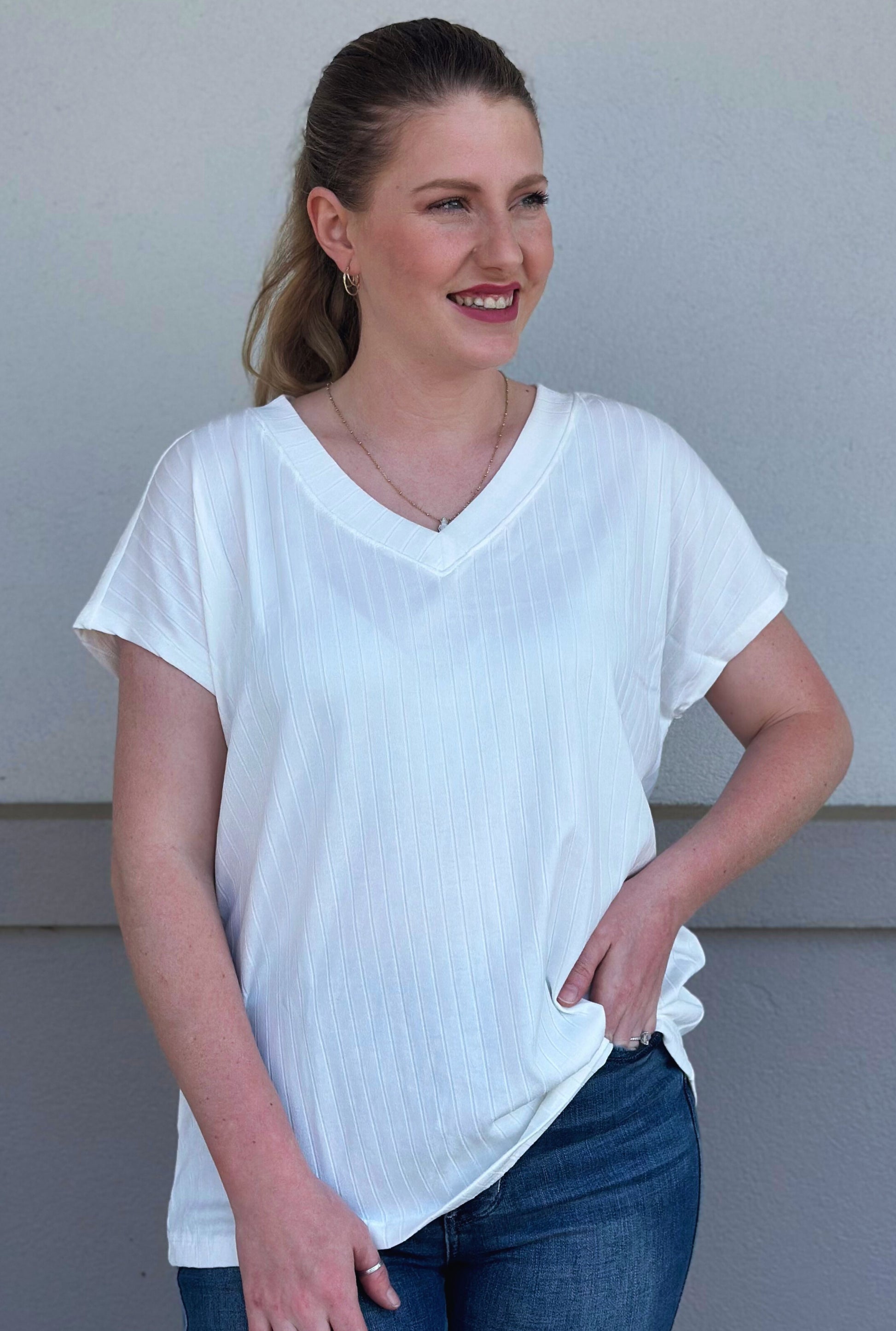 IVORY CASUAL TOP