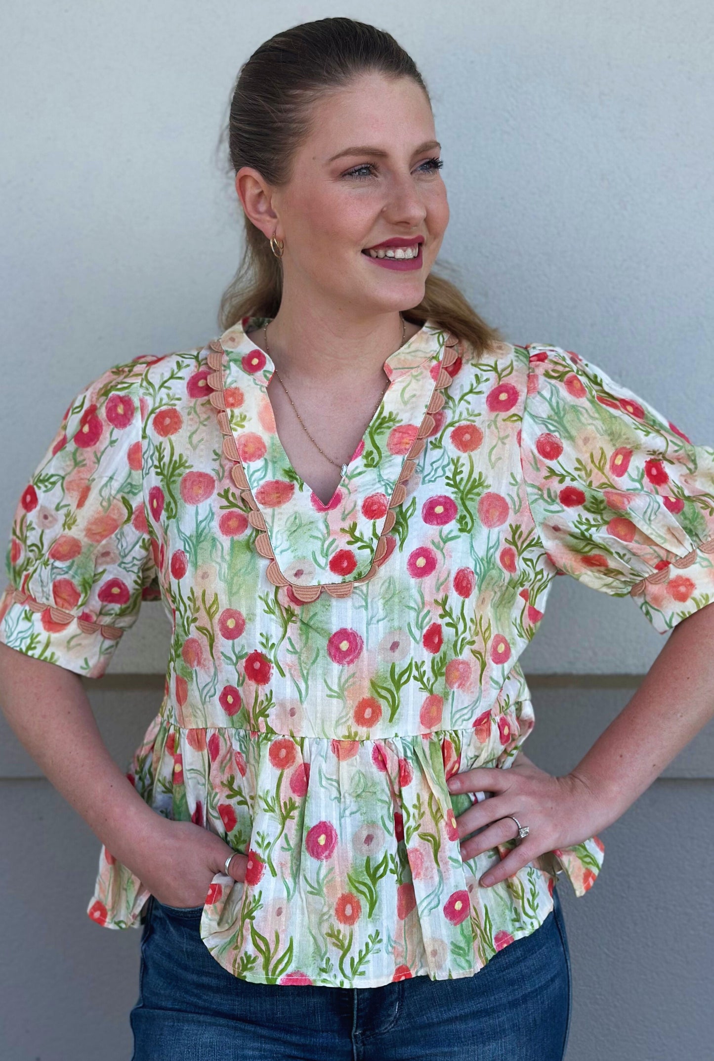 PEACH SPRING HAS SPRUNG TOP