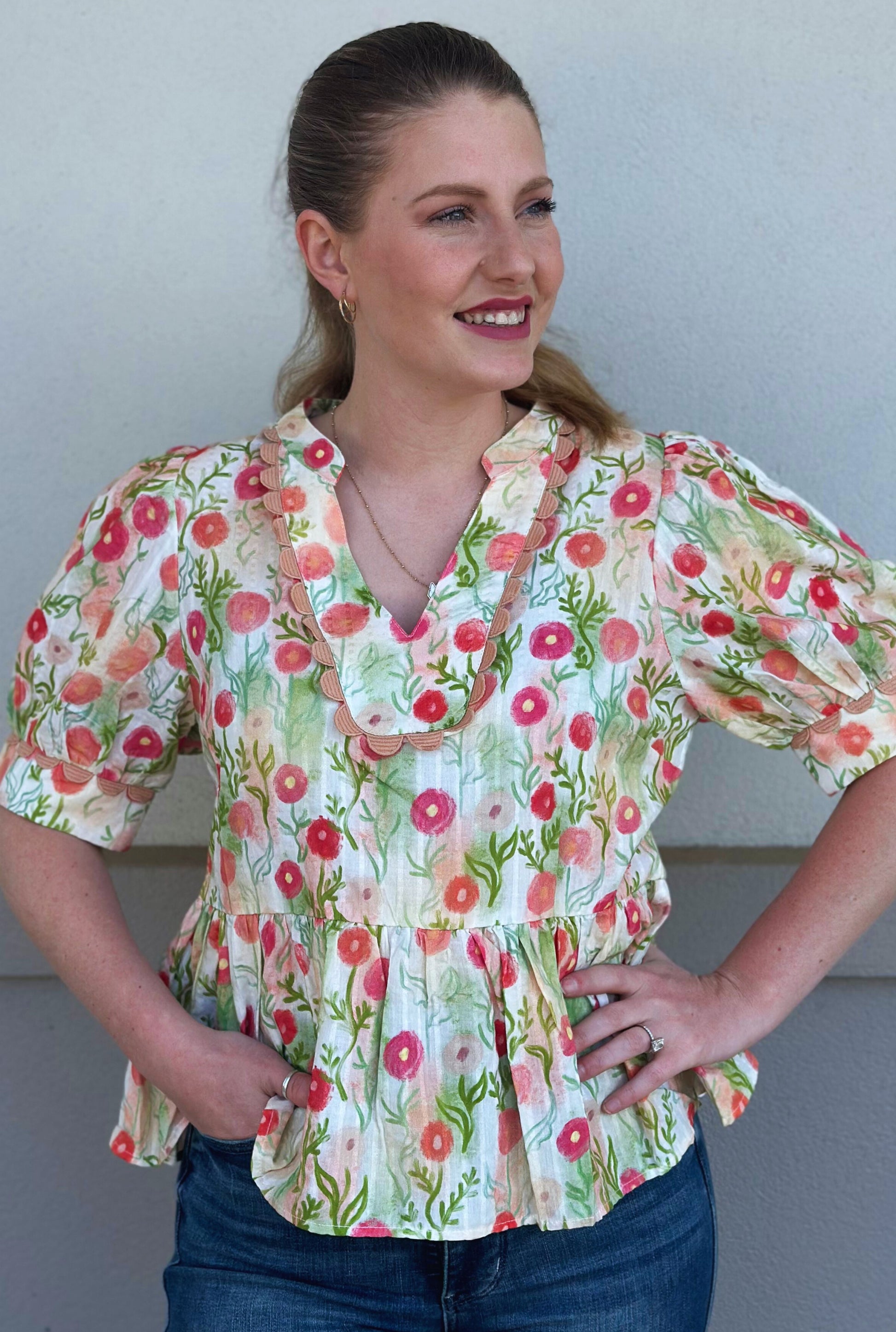 PEACH SPRING HAS SPRUNG TOP