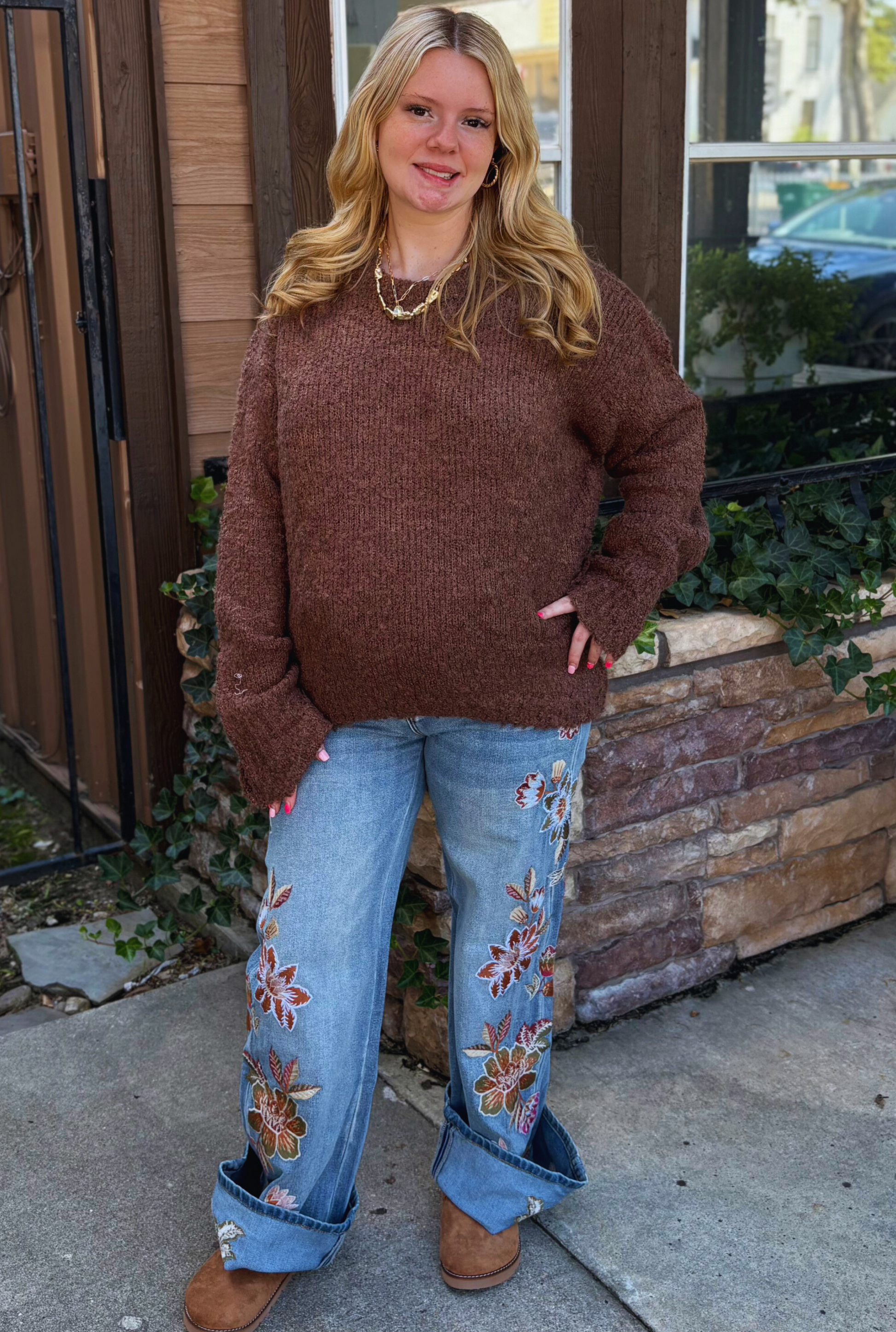 CHOCOLATE COZY SWEATER