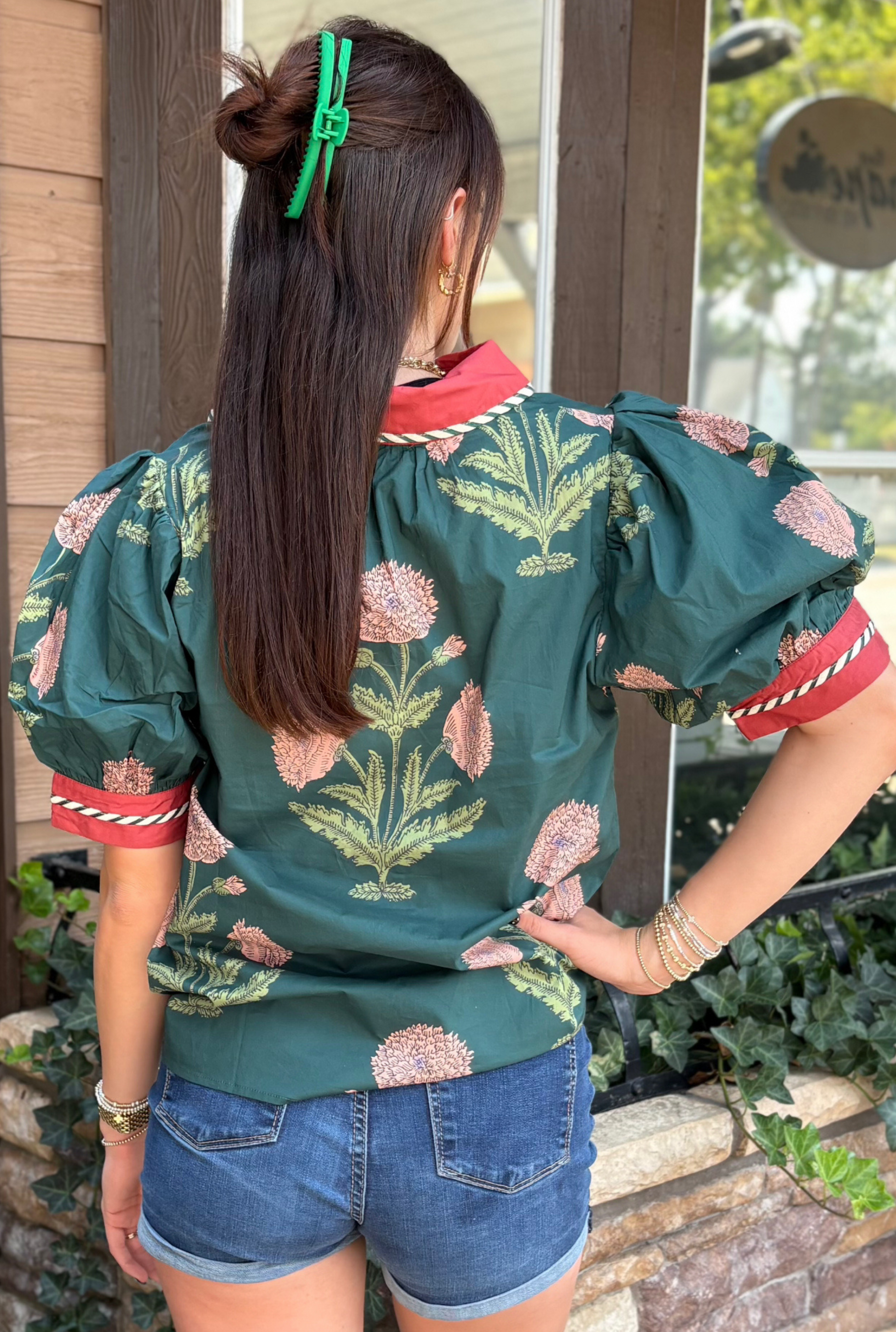 GREEN ROBIN TOP
