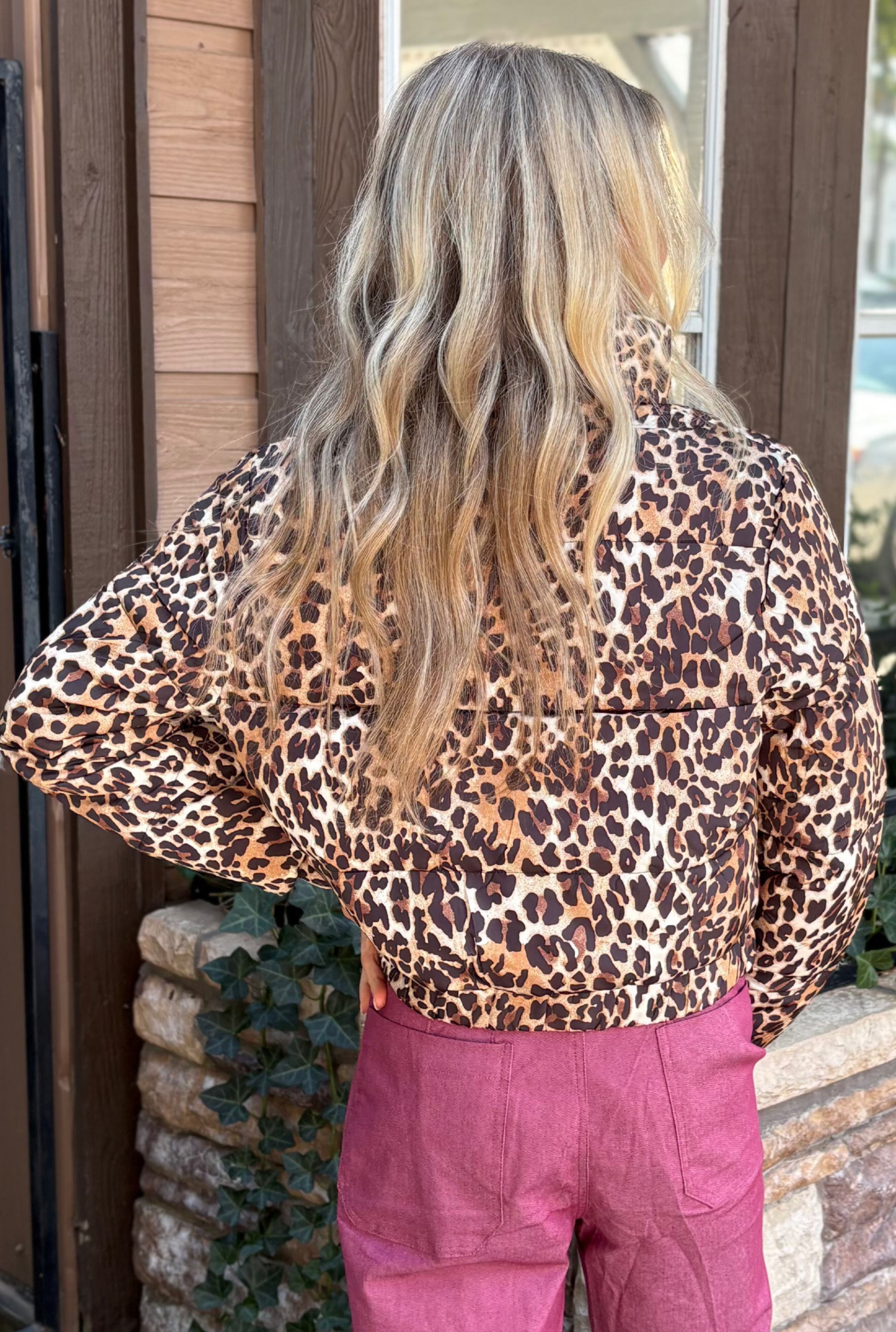 LEOPARD PUFFER JACKET