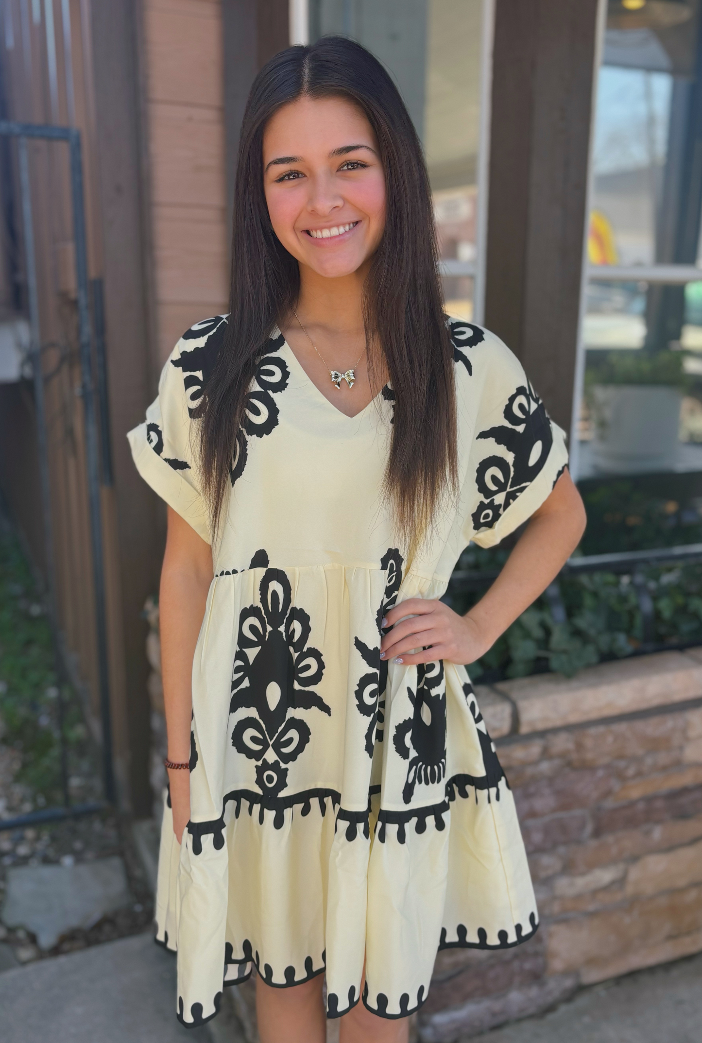 CREAM CINDY DRESS