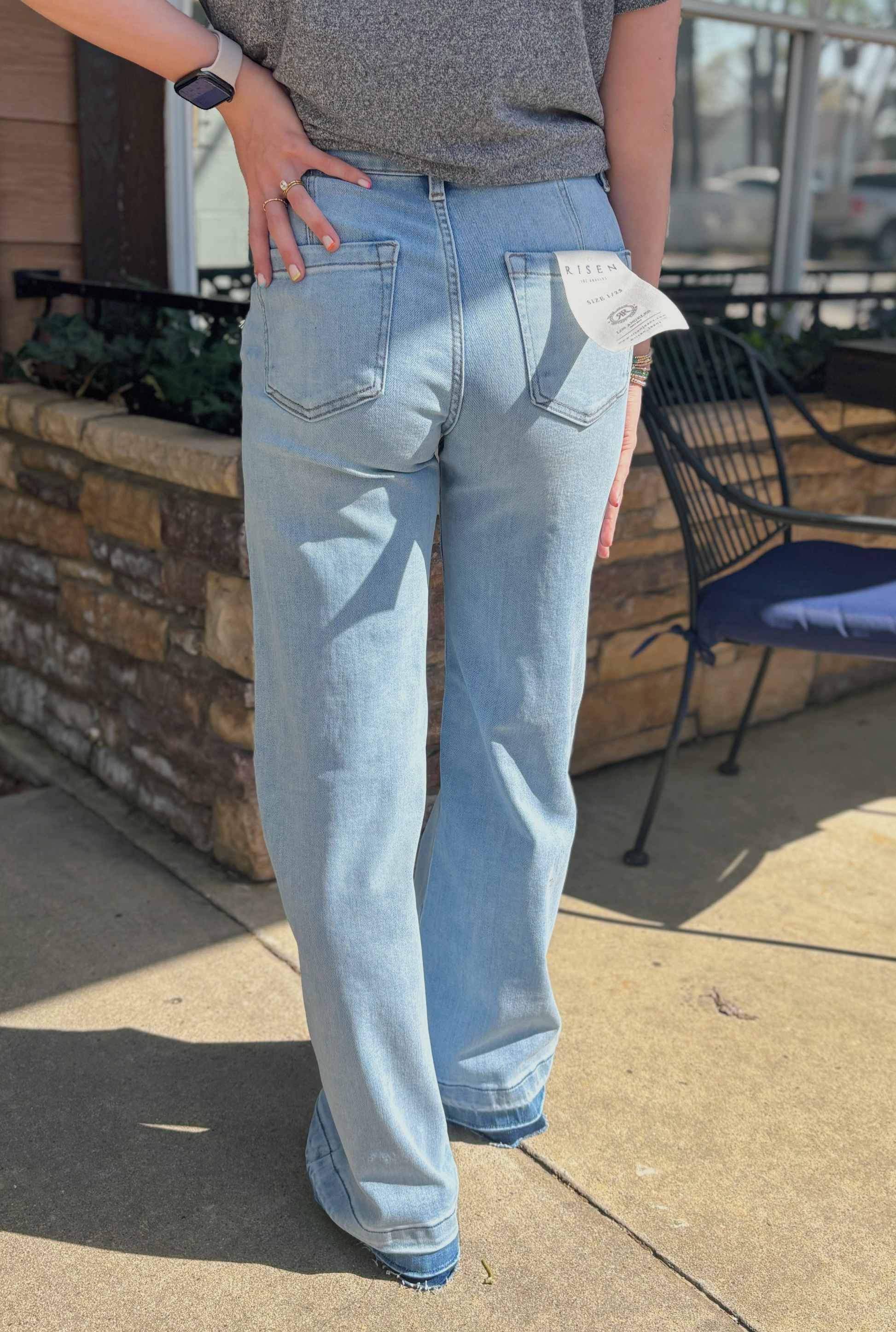 HIGH RISE WIDE LEG JEANS
