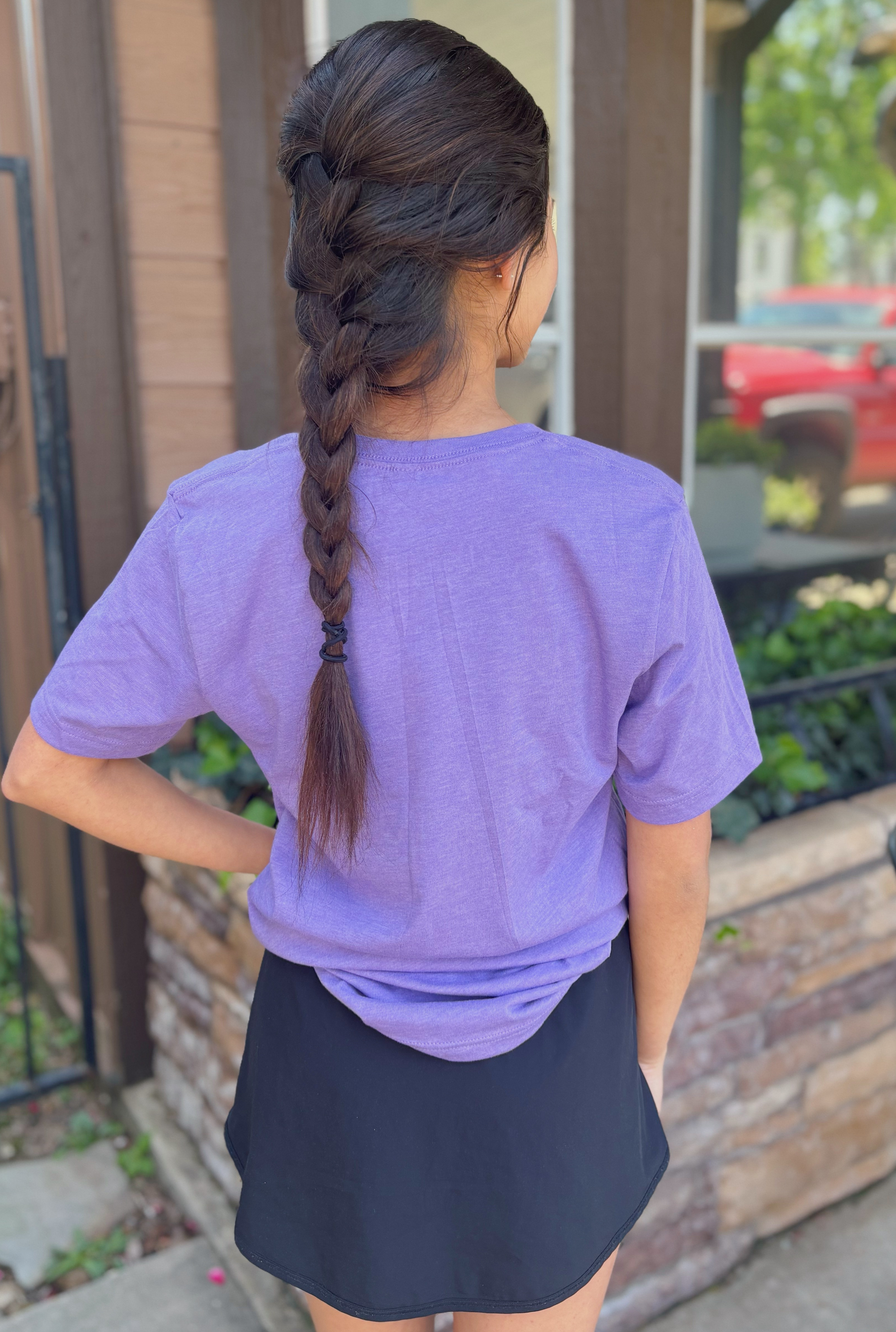 PURPLE A LOT CAN HAPPEN GRAPHIC TEE