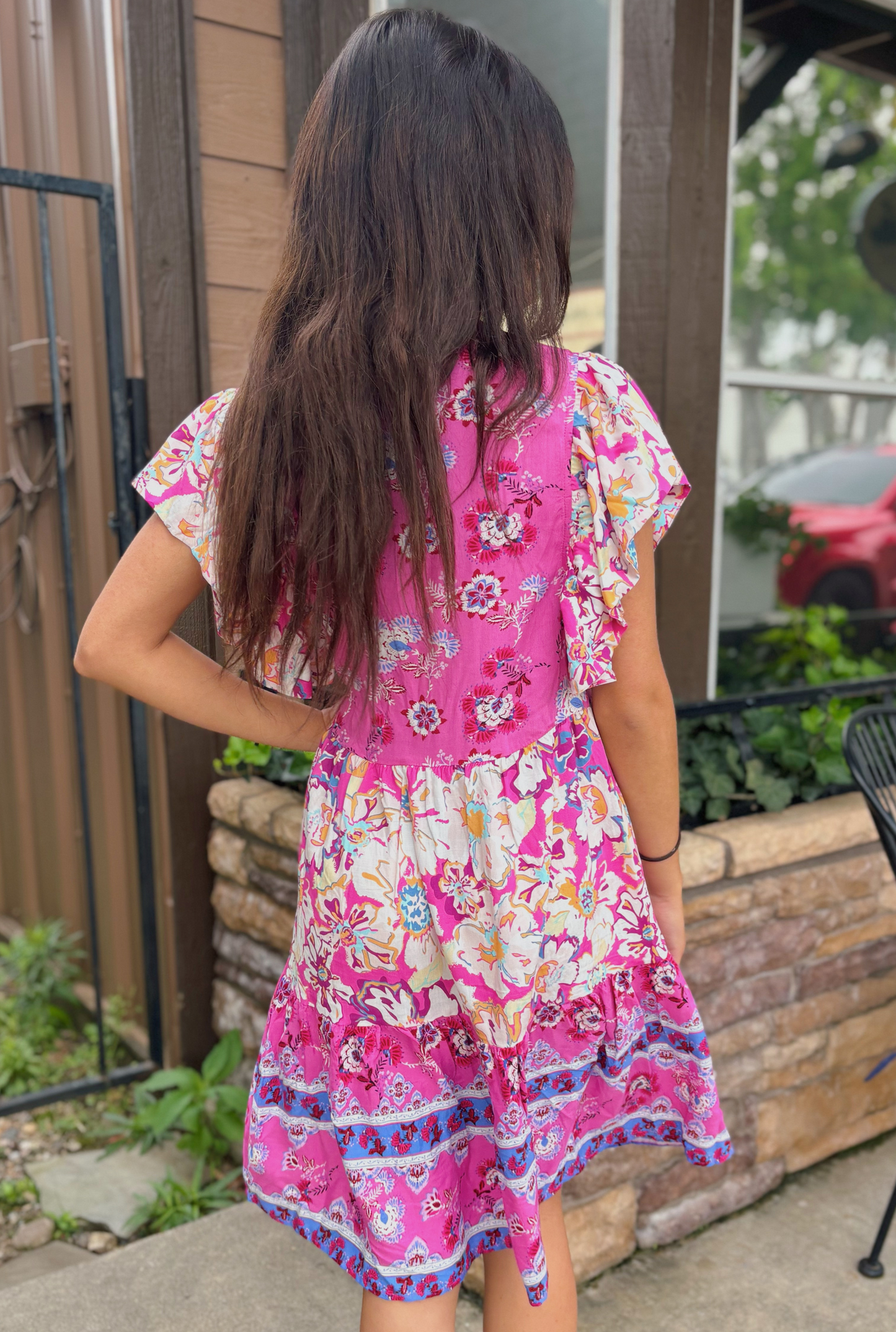 FUCHSIA FRANKIE DRESS