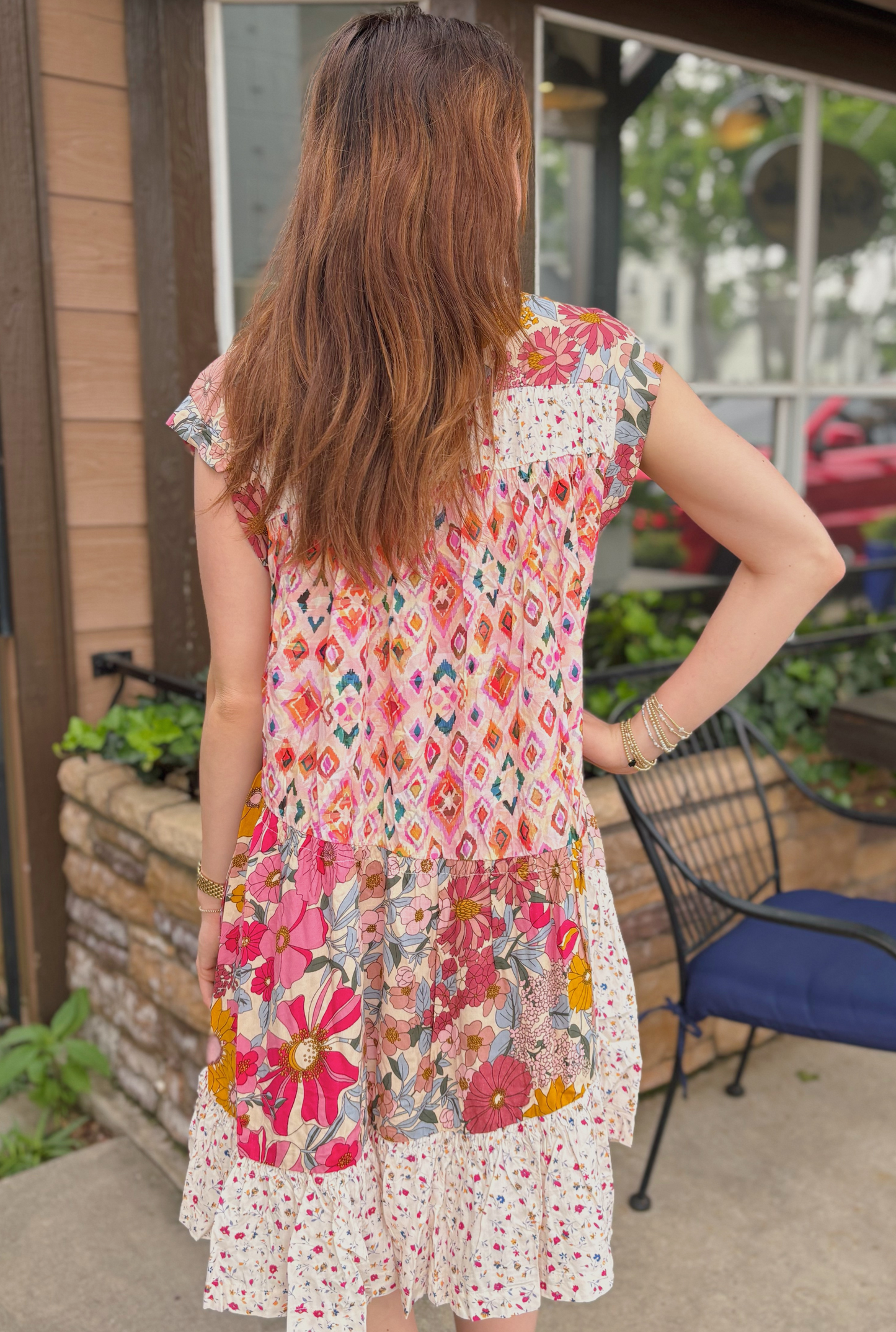 ROSE FLATTER DRESS