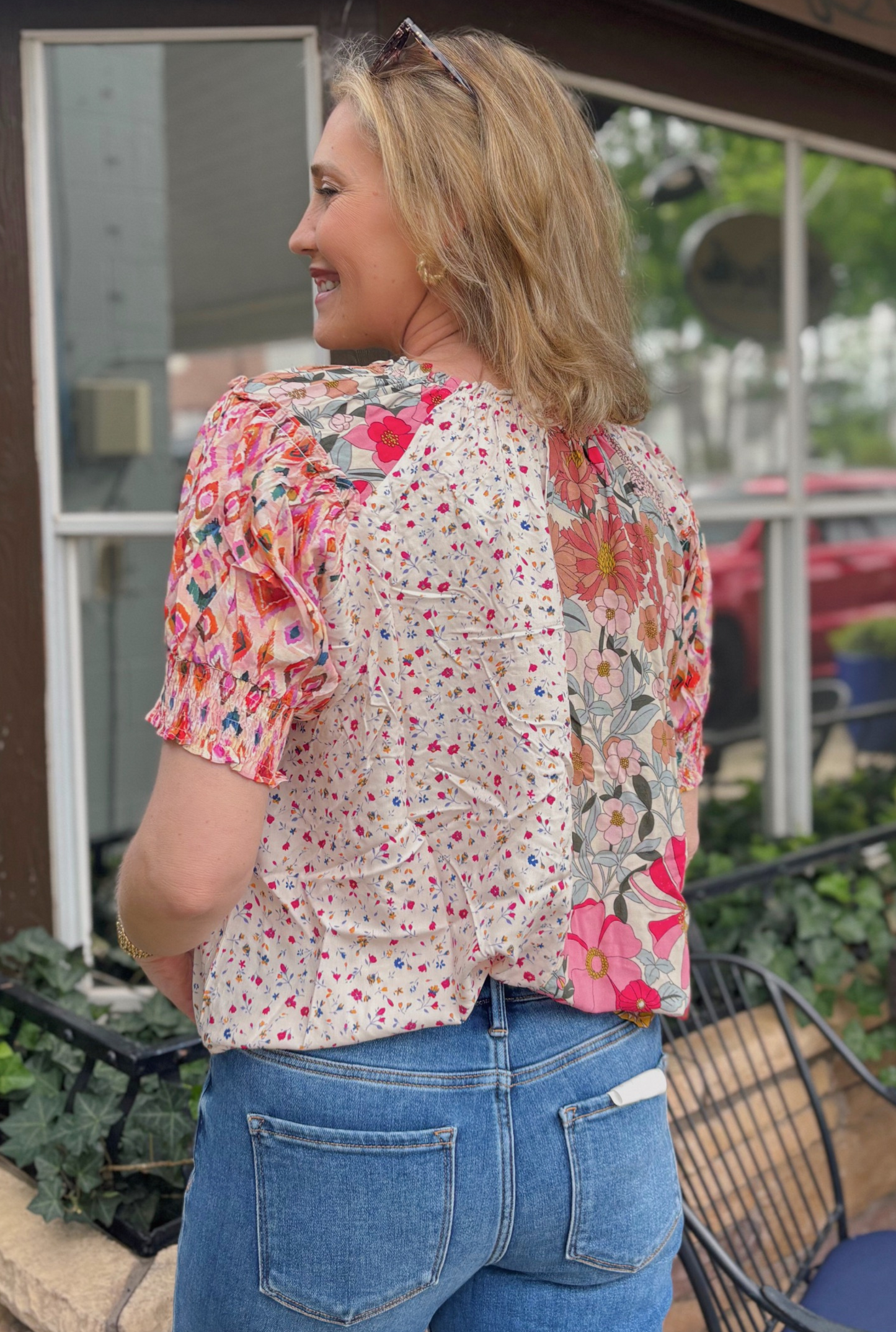 ROSE FLATTER TOP