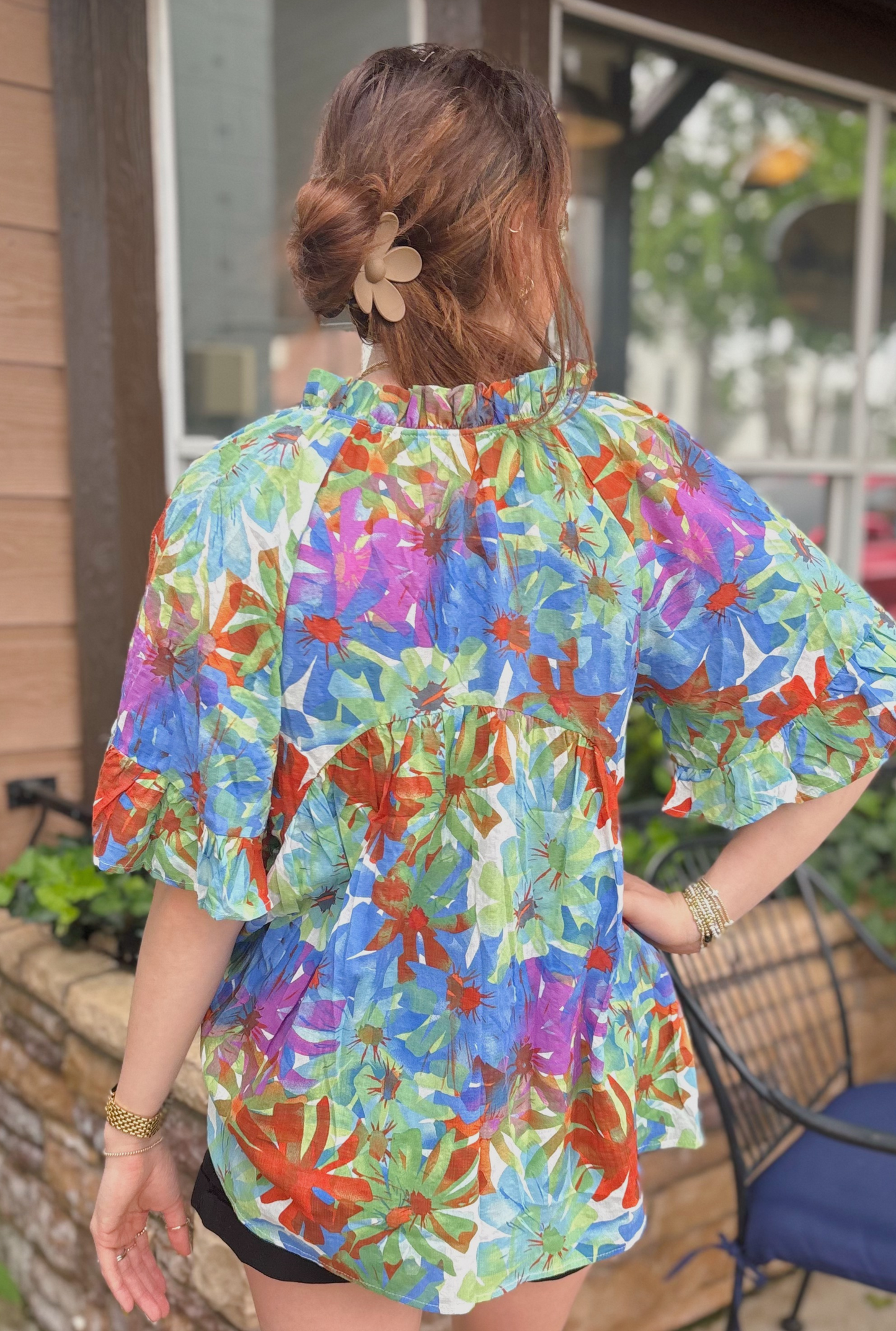BLUE TROPICAL ADVENTURES TOP