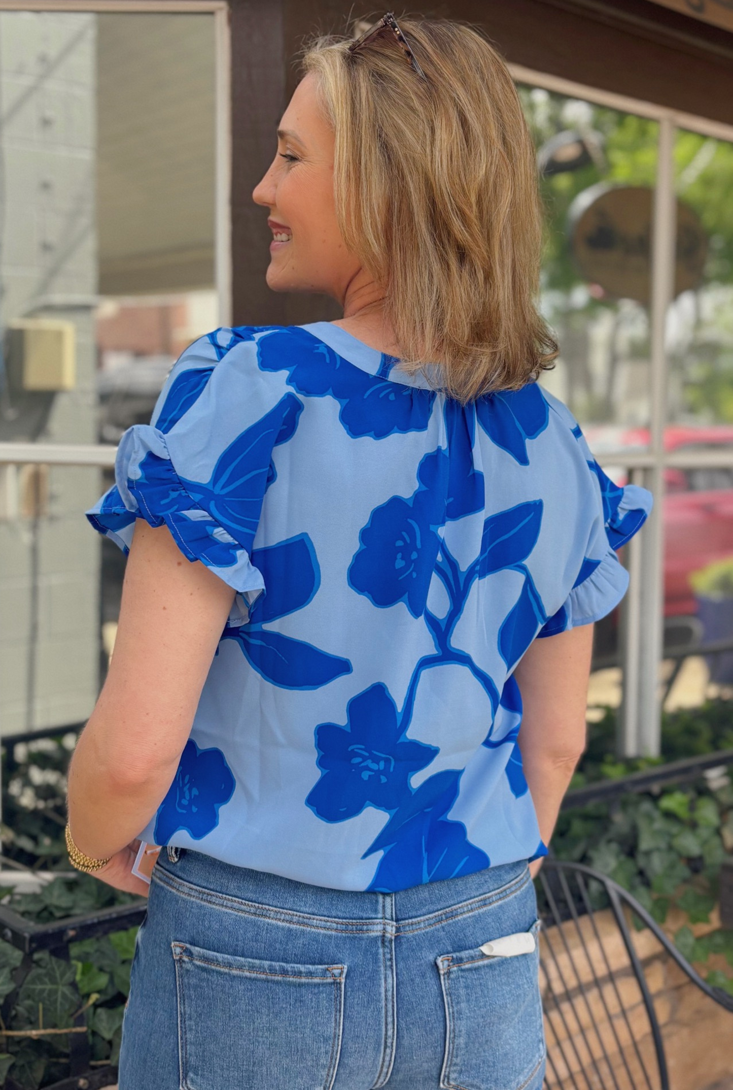 BLUE ARIYA GARDEN TOP