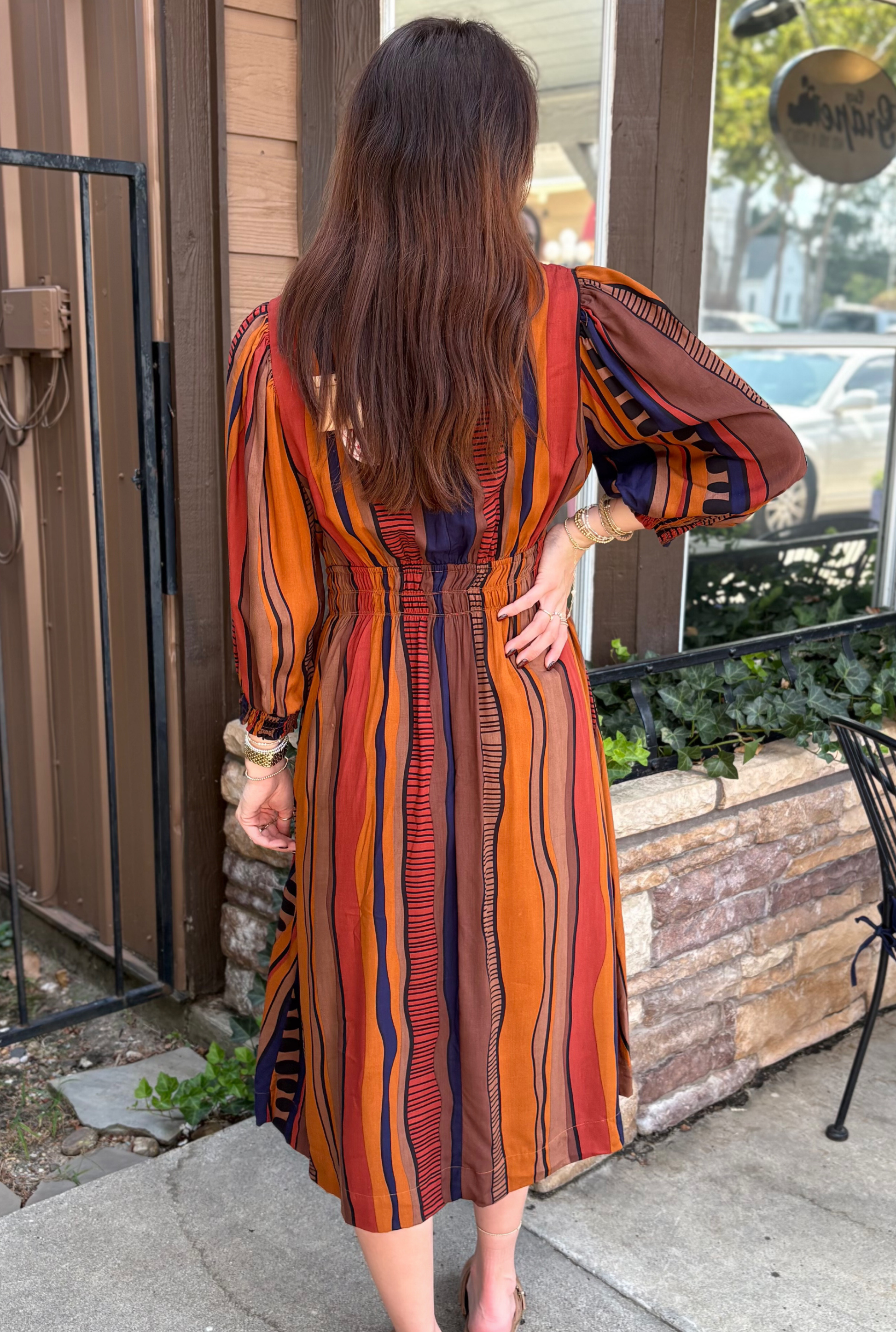 BROWN FALL Y'ALL DRESS