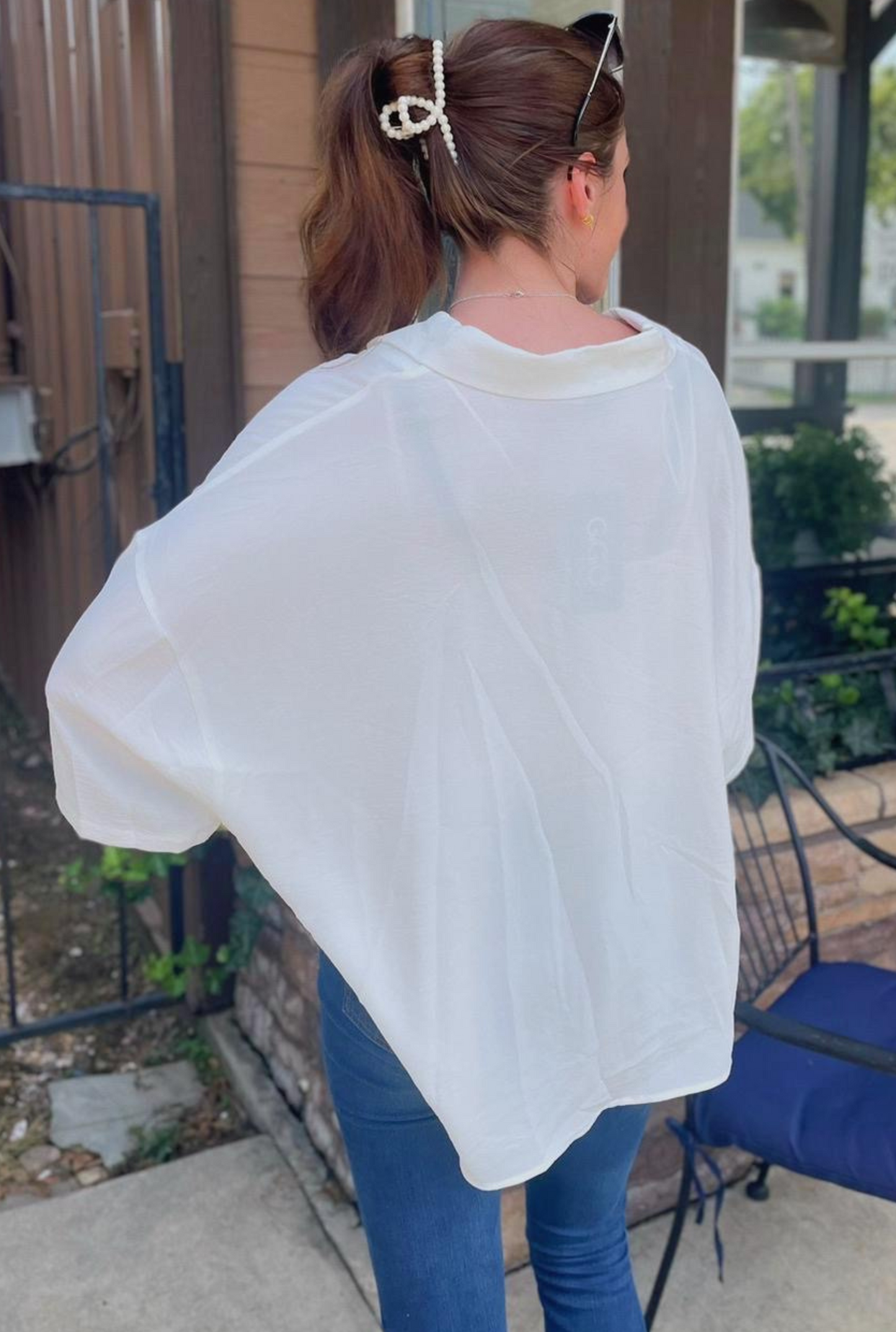 WHITE DASHA TOP