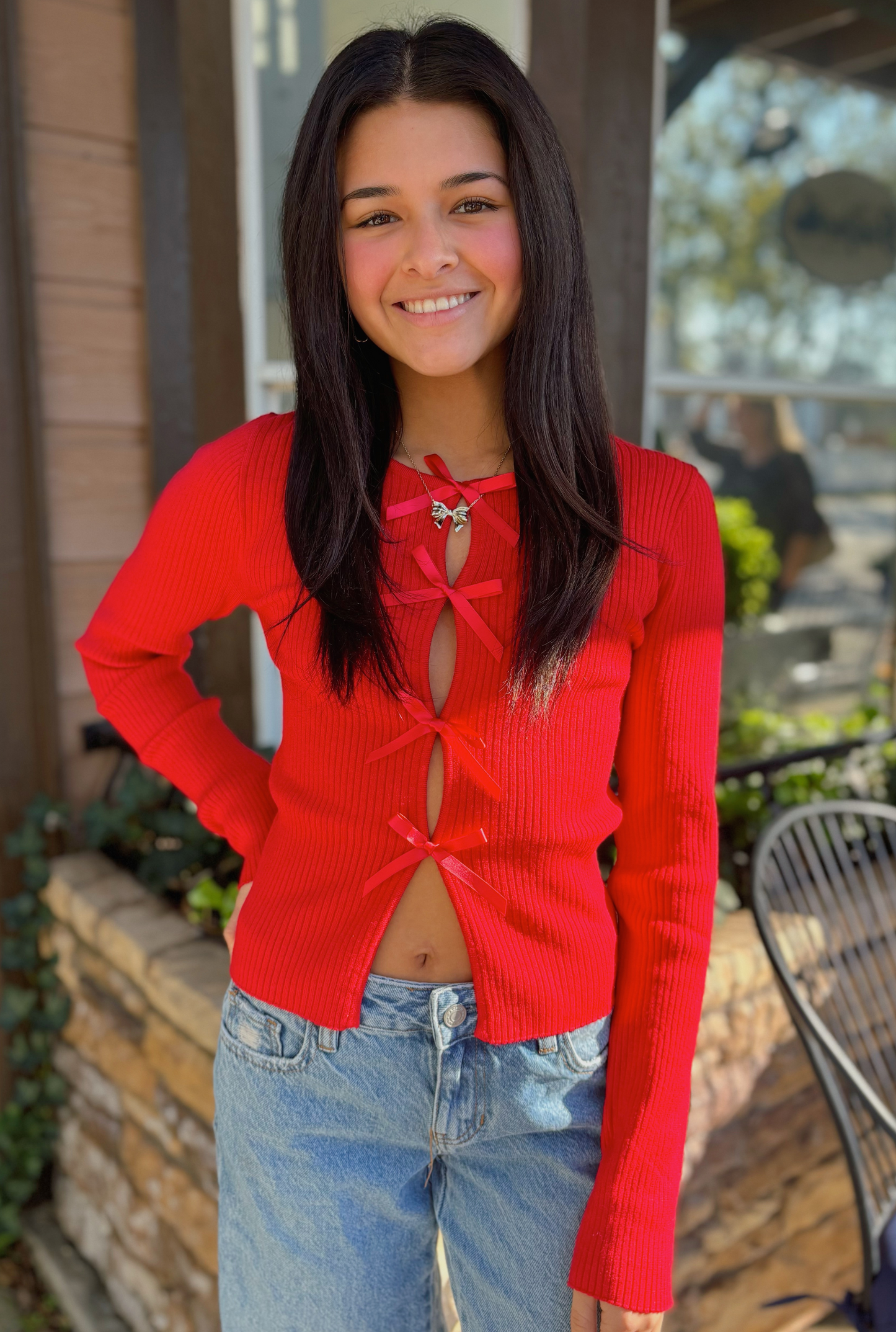 RED BOW TOP