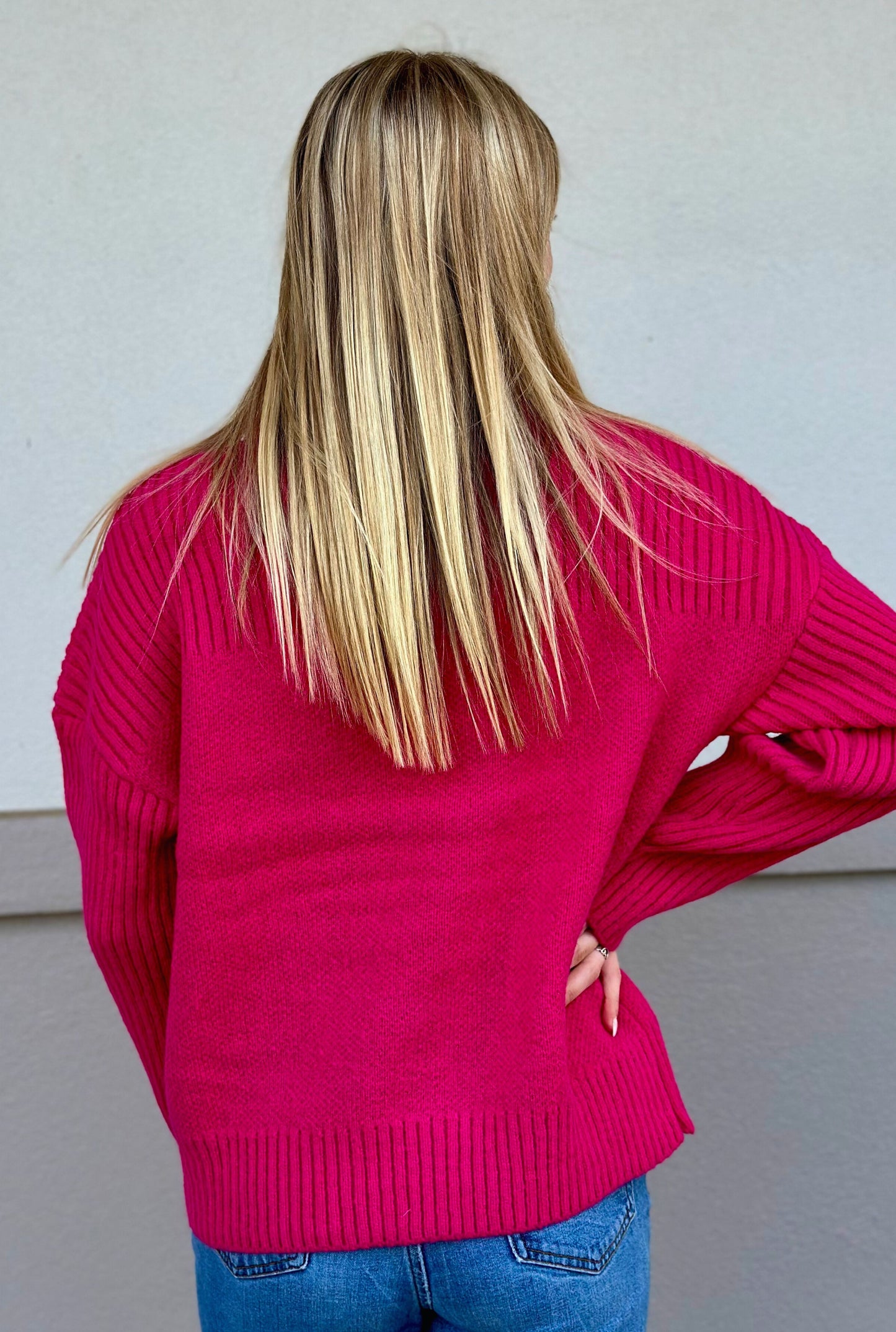 PINK SWEATER TOP