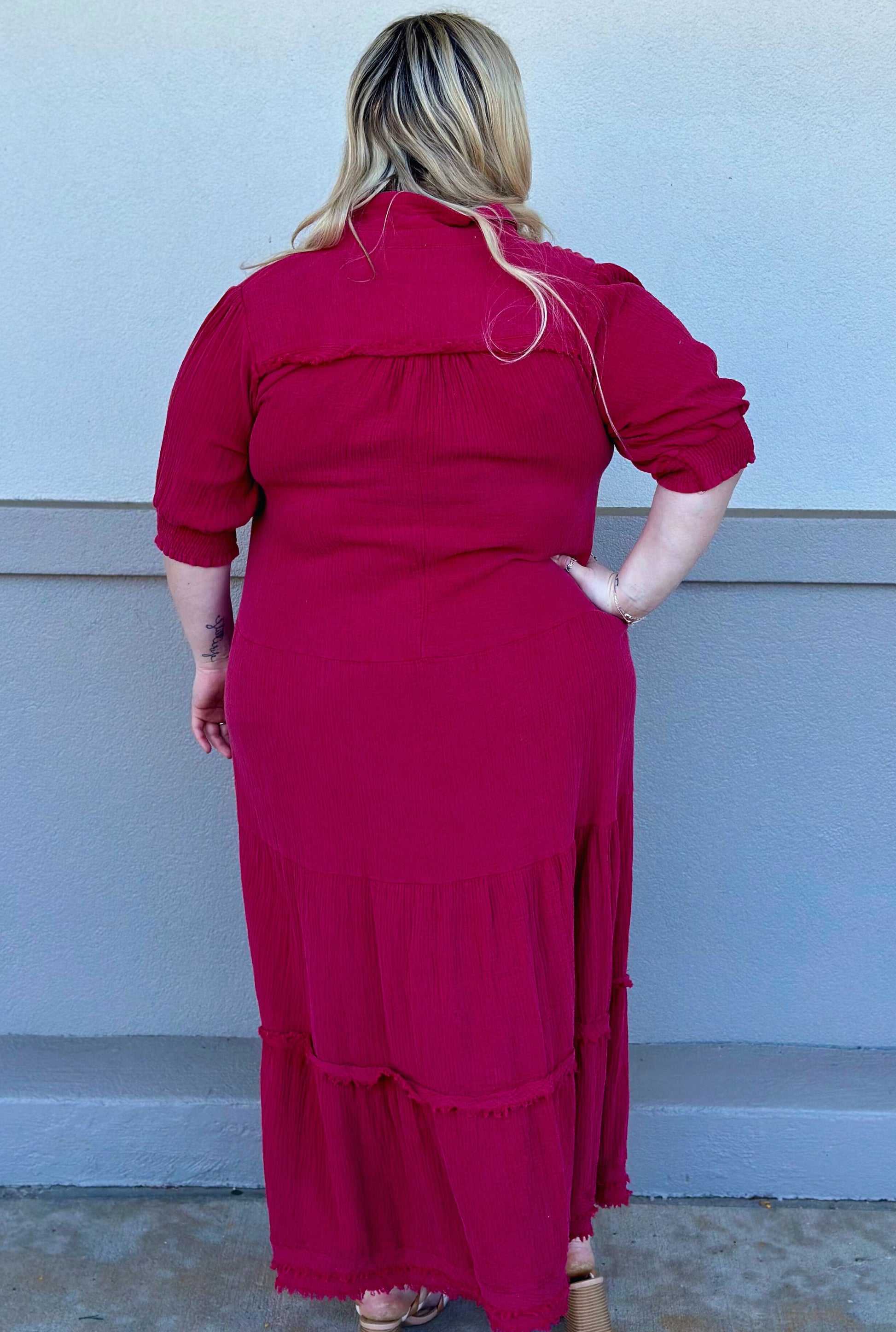 CURVY RUBY DOLL DRESS