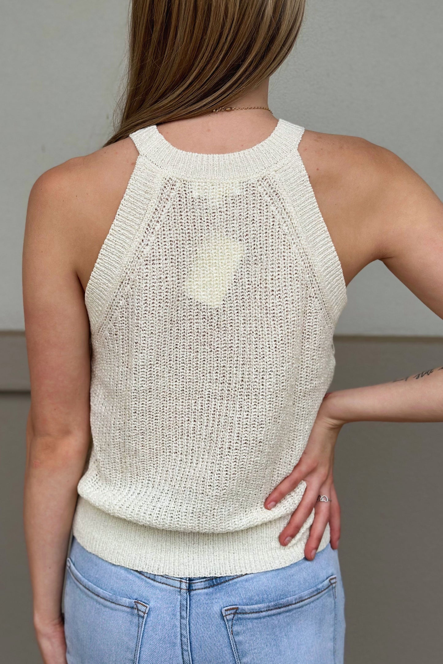OATMEAL KNIT TANK