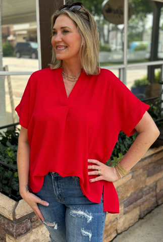 RED BASIC TOP