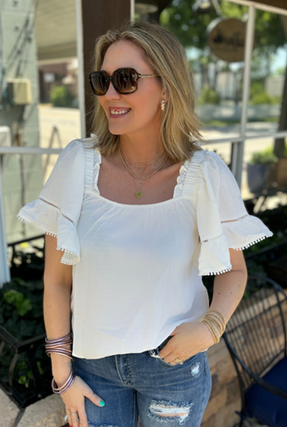 WHITE SIMPLE DAYS TOP