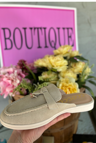 TAUPE MOCCASIN LOAFERS